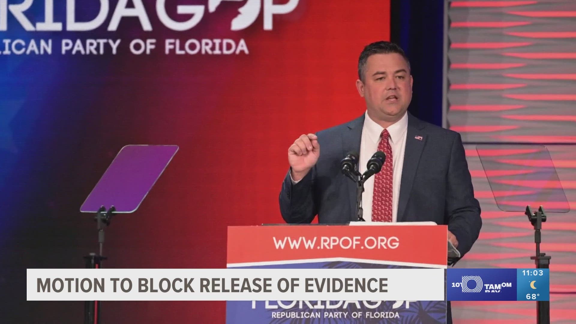 Florida's top prosecutor said there's "insufficient evidence" to prove the former state GOP chair recorded a sexual encounter with a woman without her consent.