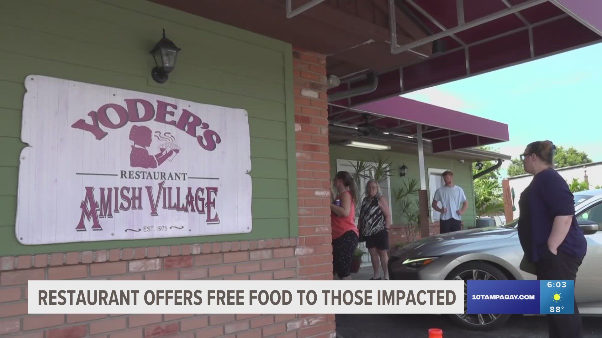 "It's not a lot but it's a little but of comfort during a difficult time," a worker at Yoder's said.