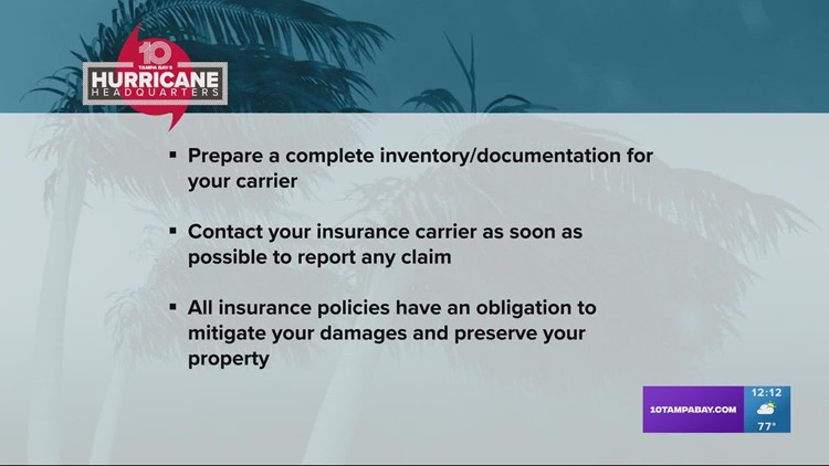 Tips for making insurance claims after a hurricane