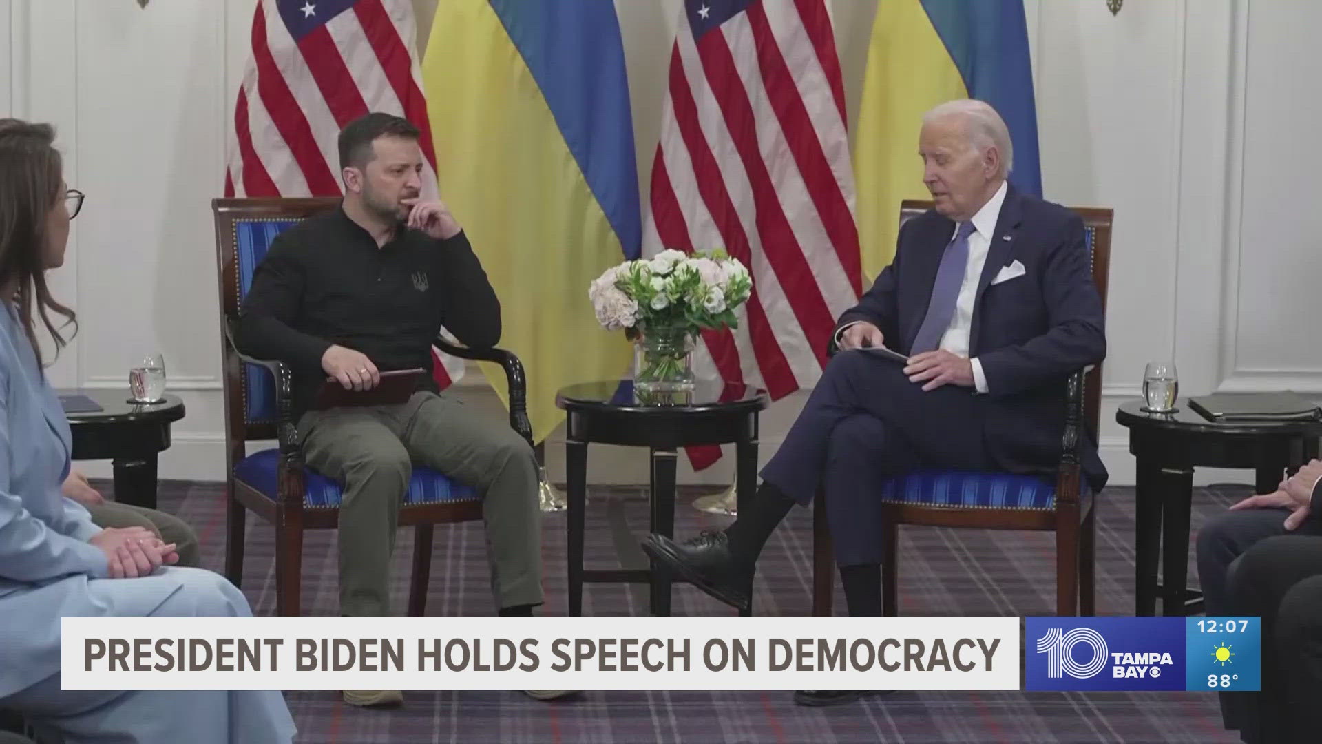 Biden held a speech on democracy following the continued Ukrainian war.