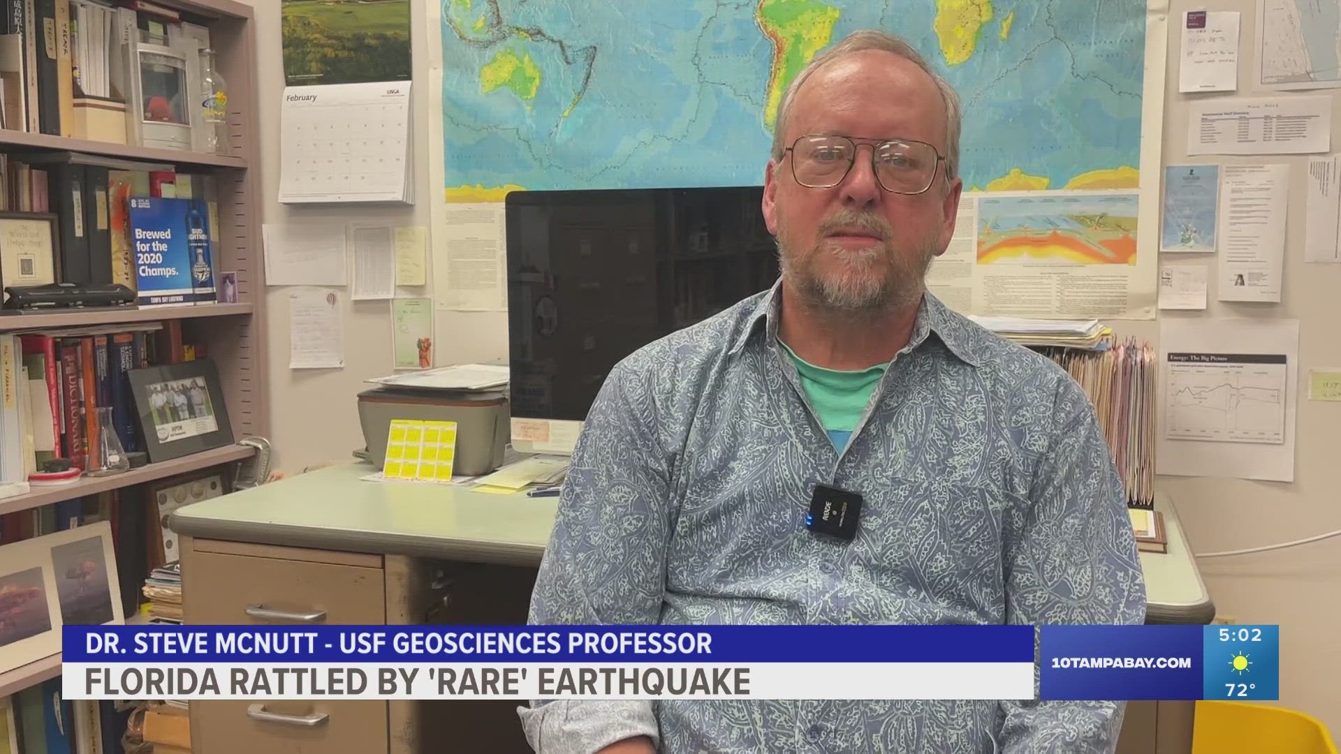 The quake was located at a depth of about 6 miles beneath the ocean floor, according to the U.S. Geological Survey.