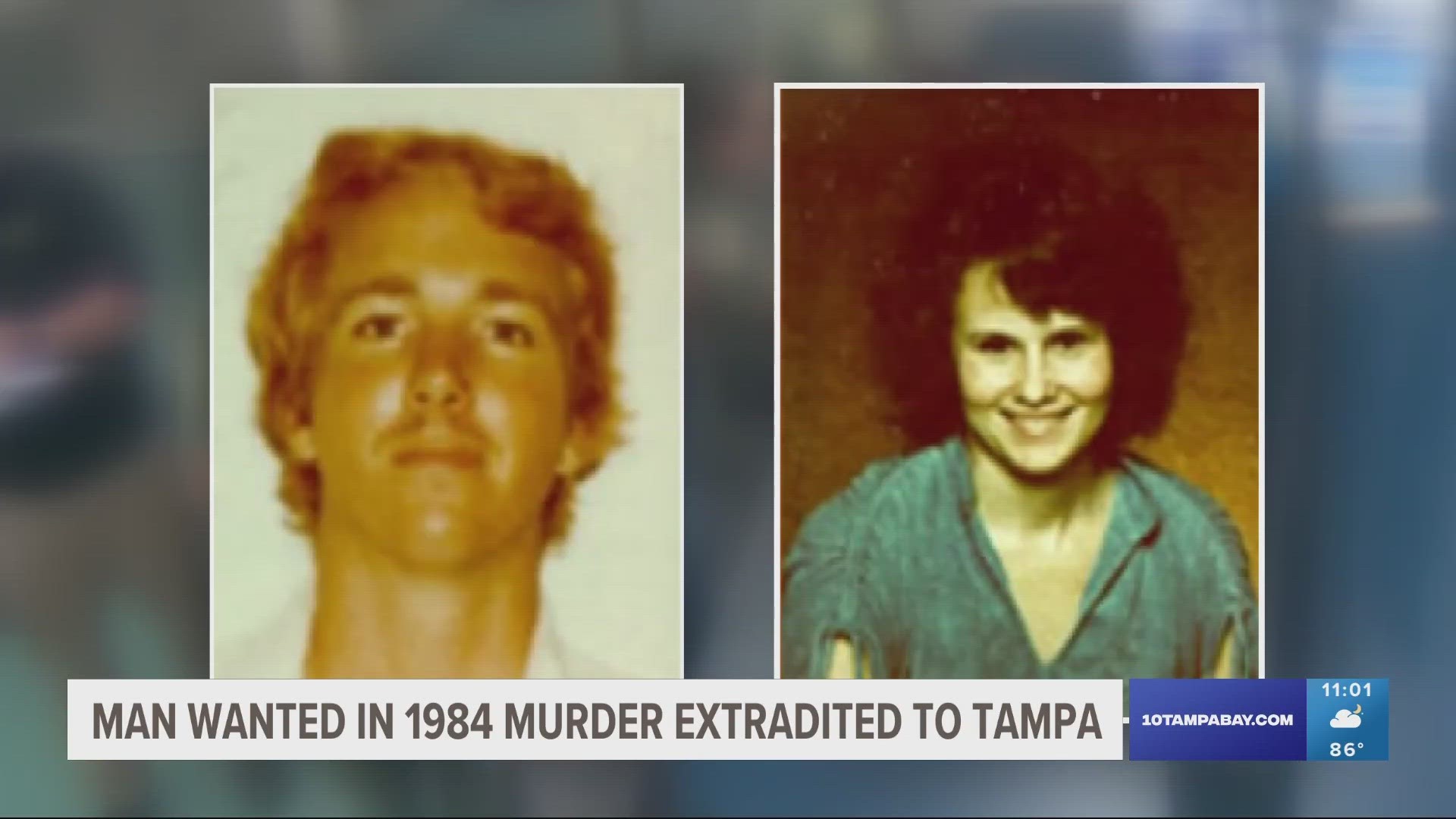 Donald Santini was arrested in California after being on the run since June 1984. He is linked to the strangling death of a Florida woman, Cynthia Ruth Wood.