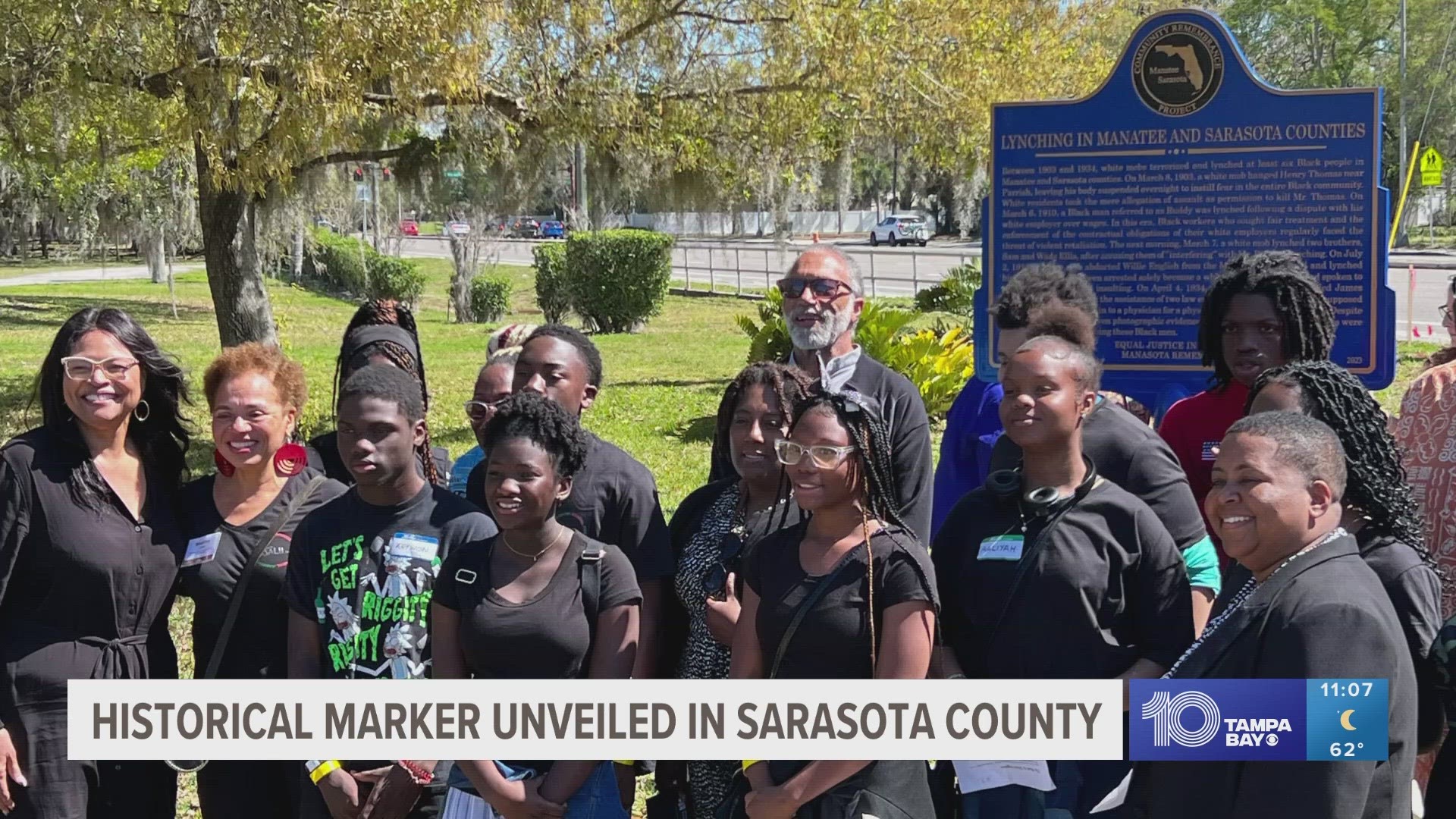 A historical marker in Sarasota honors victims of racial violence.