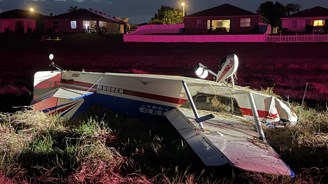 Pilot walks away uninjured after small plane flips over during emergency landing in Polk County