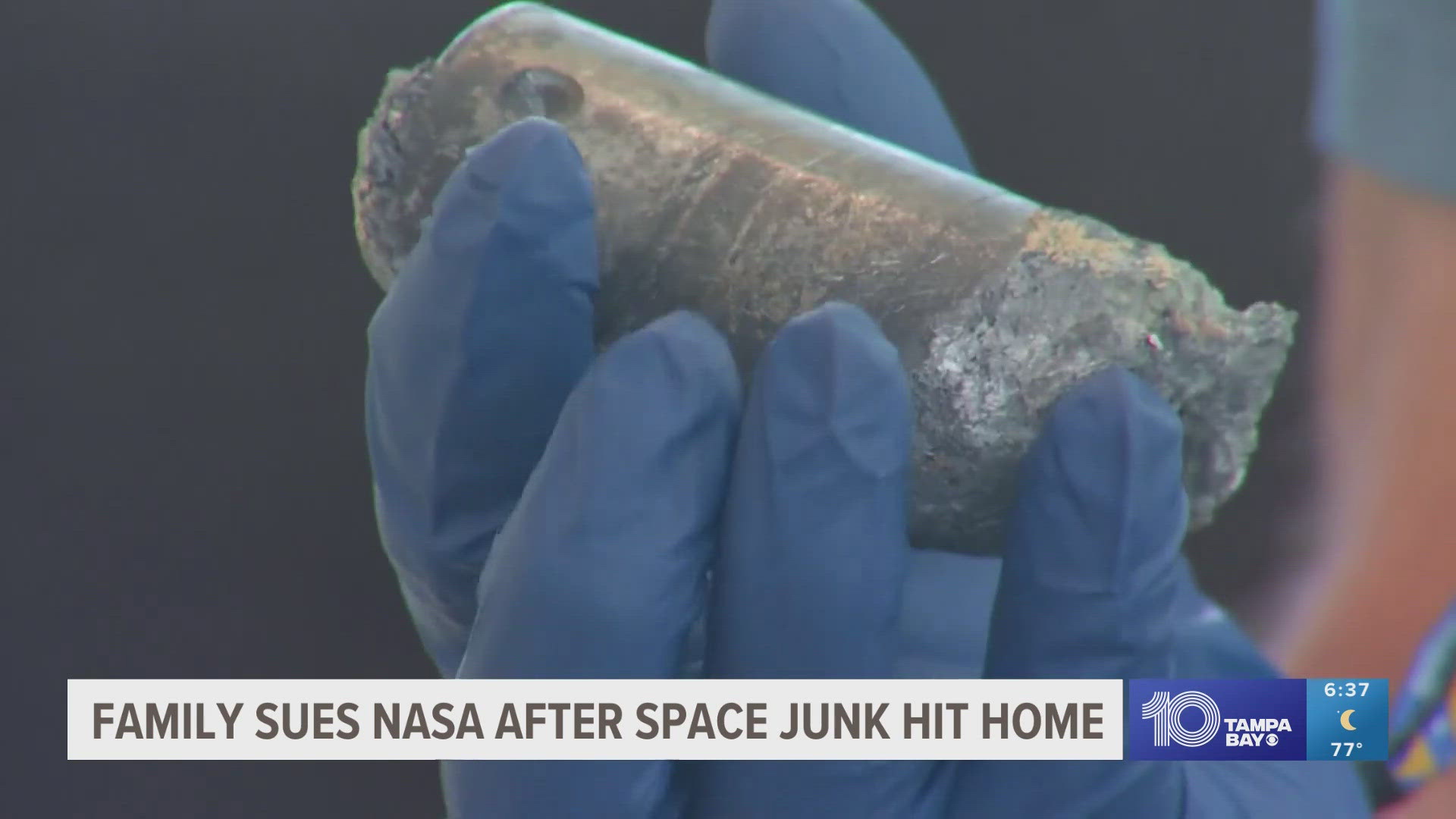 A Florida family is suing NASA for damages after a chunk of space junk from the International Space Station (ISS) tore through their roof.
