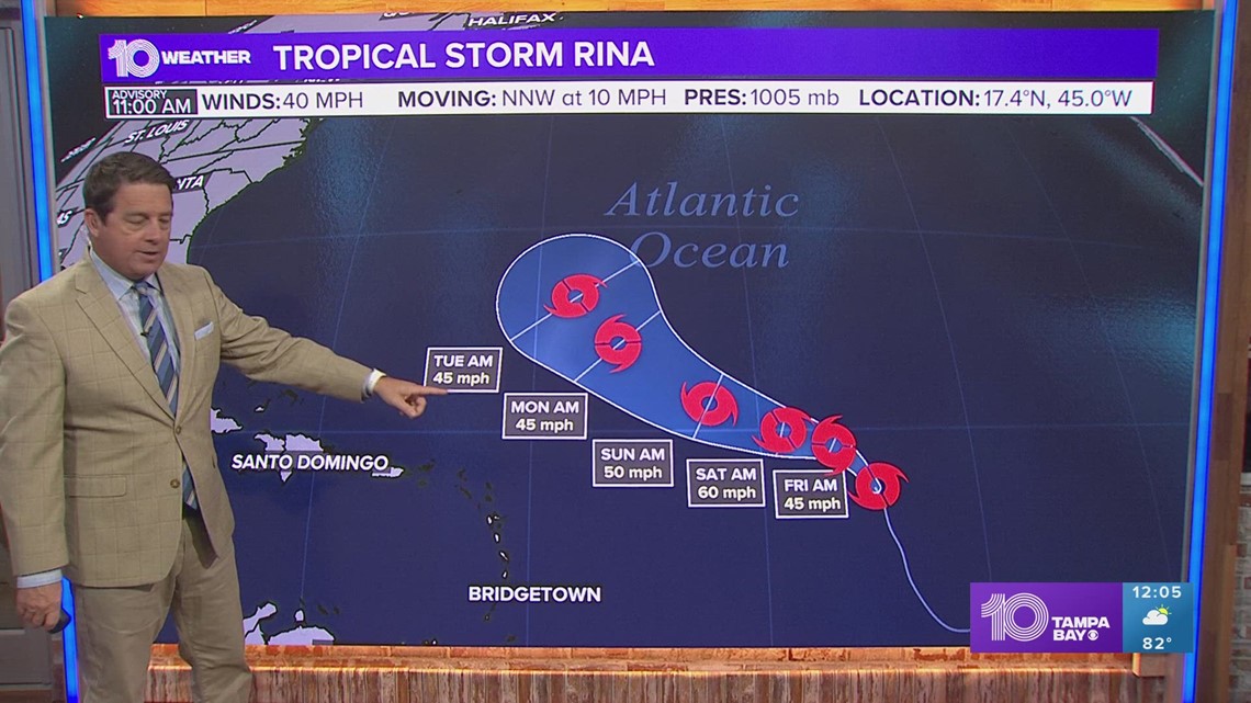 Tracking The Tropics: Tropical Storm Rina Forms In The Atlantic, Poses ...