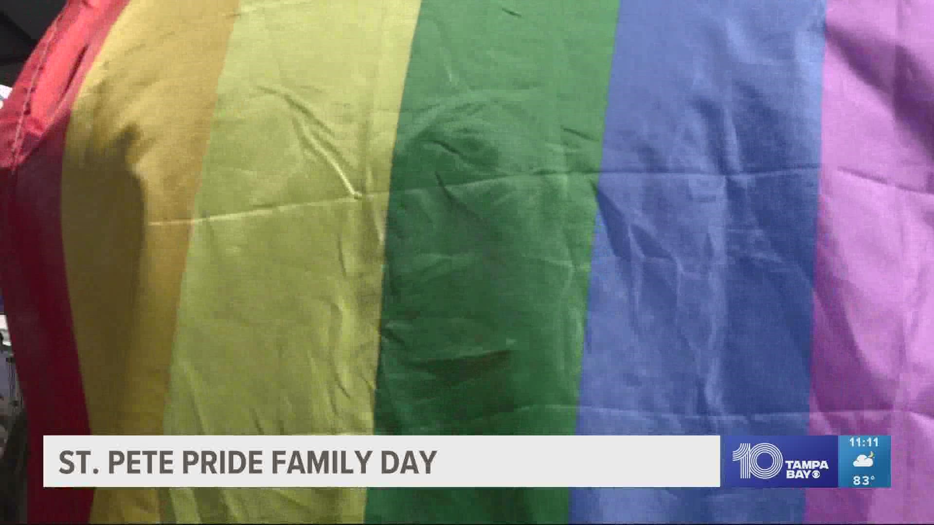 The event was catered toward LGBTQ+ youth, families and allies. Families that attended hoped kids were able to see how different families can look.