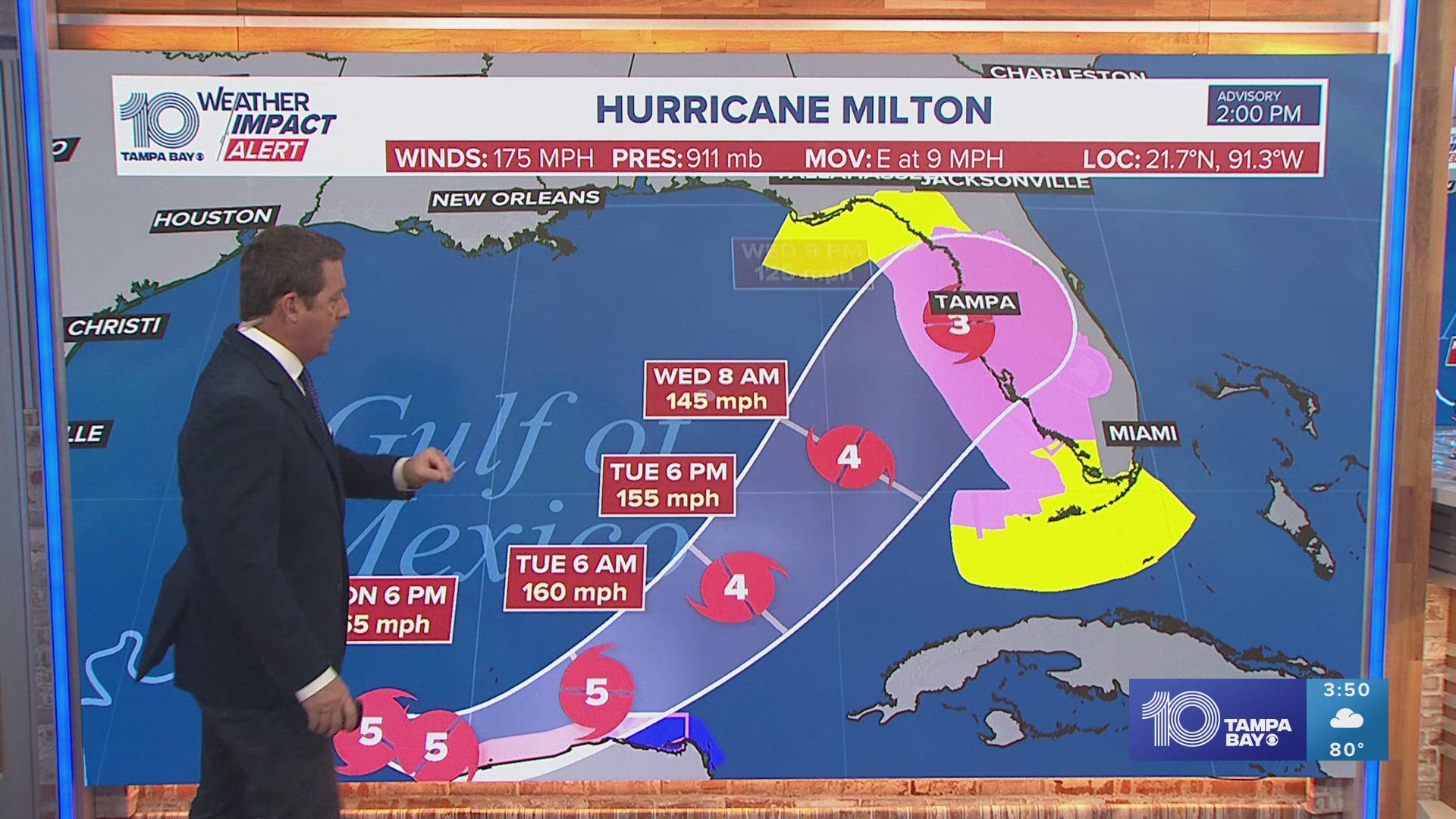 Hurricane Milton is expected to make landfall Wednesday and impact the Tampa Bay region.