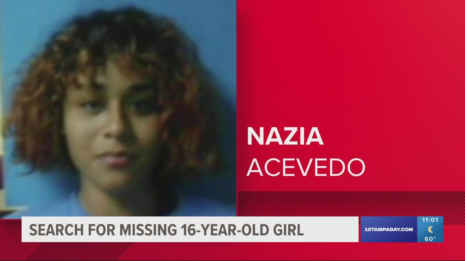 She was last seen around 1 p.m. running away from Interstate 75 and State Road 56.