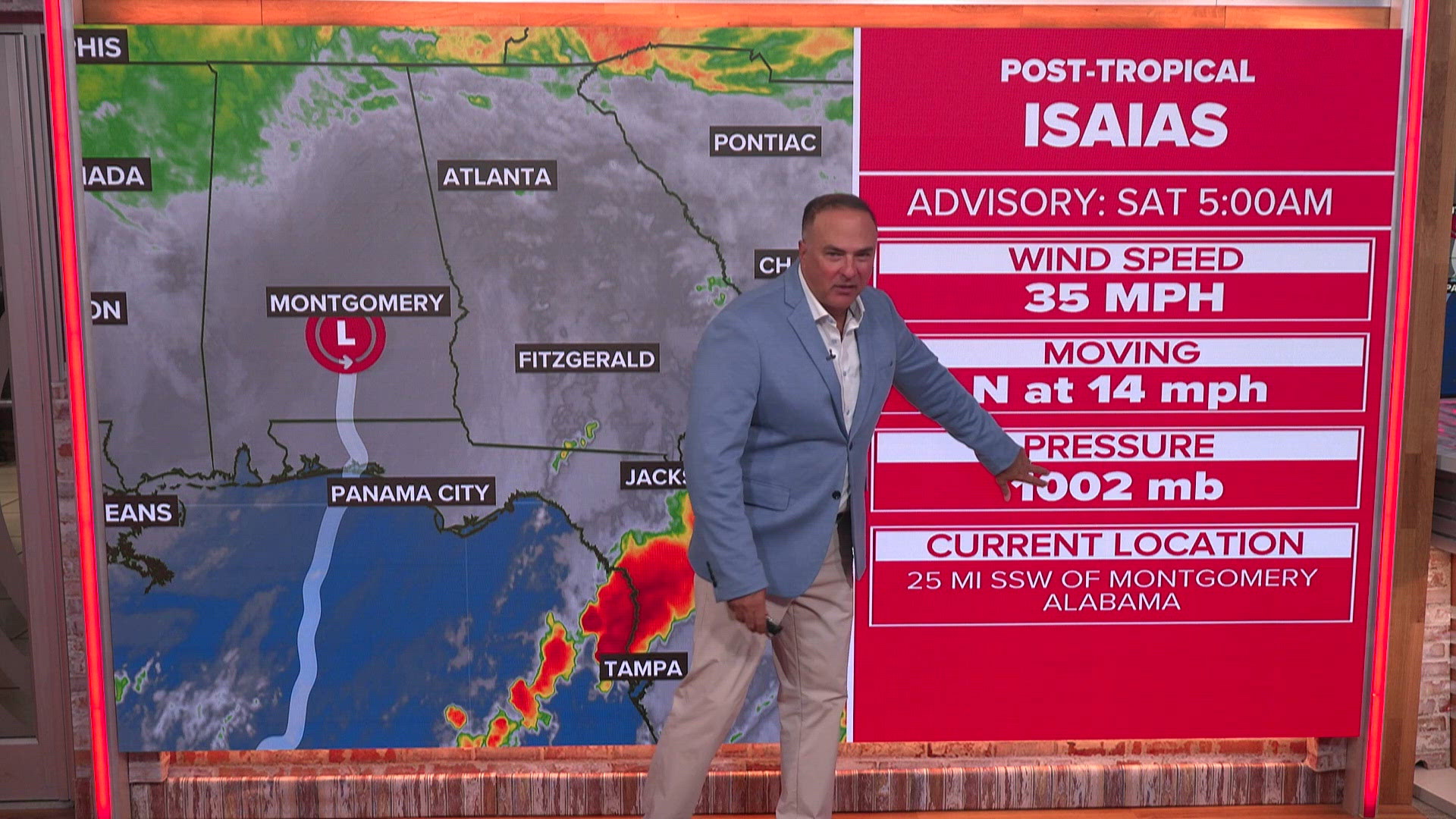 Tracking the Tropics: Post-tropical Isaias moves north | wtsp.com