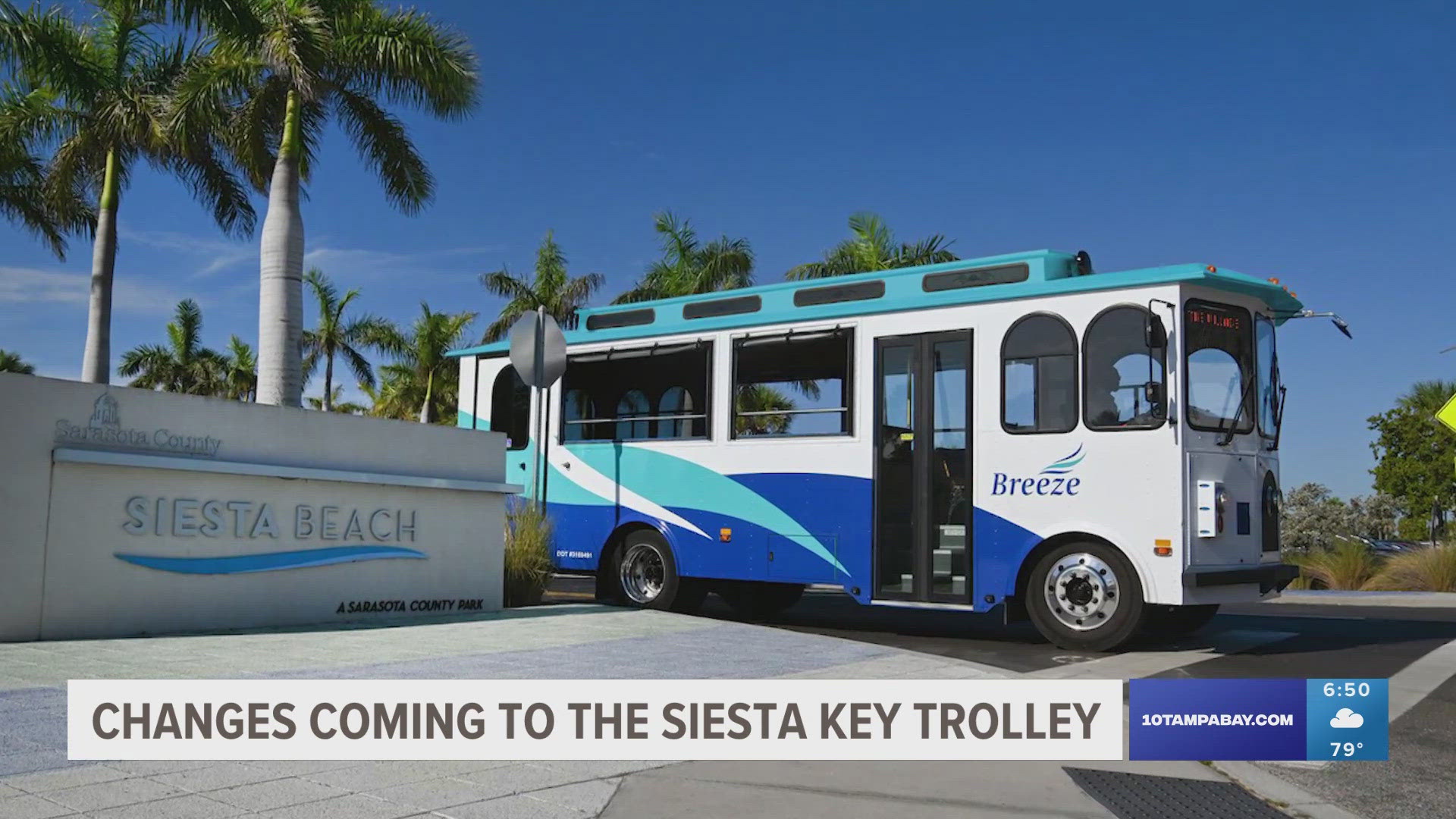The Sarasota trolley will now be available on a rider app for people looking to get around for free.