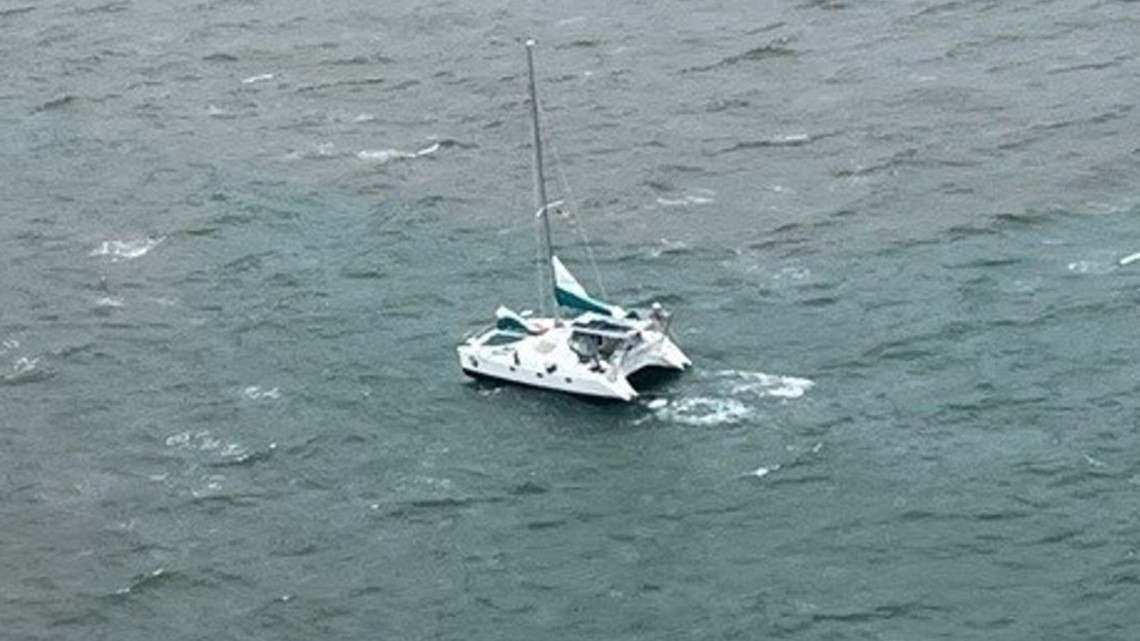 Man who abandoned boat by kayak rescued by Coast Guard
