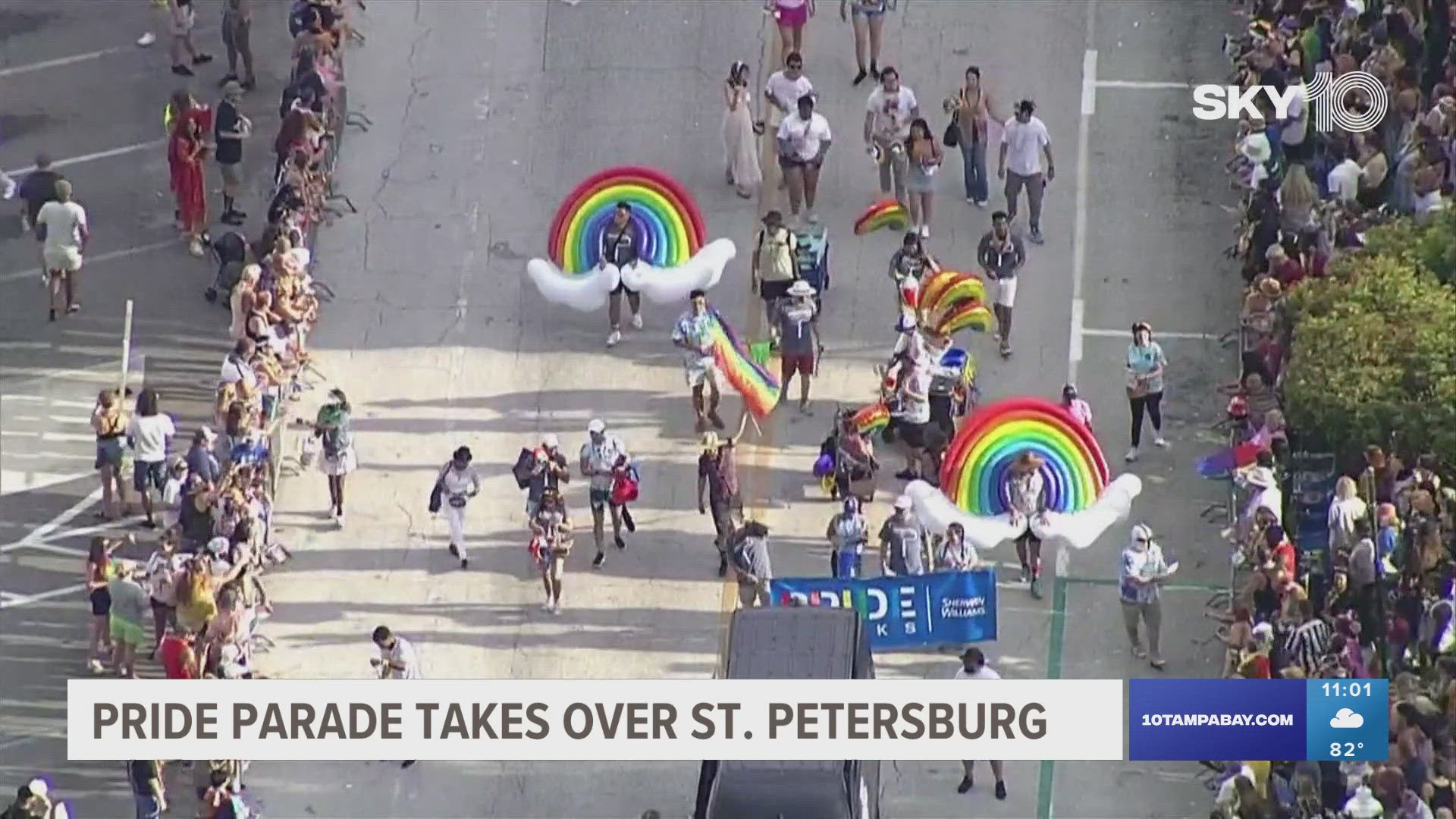 Tens of thousands of people packed the streets in St. Pete to celebrate Pride.