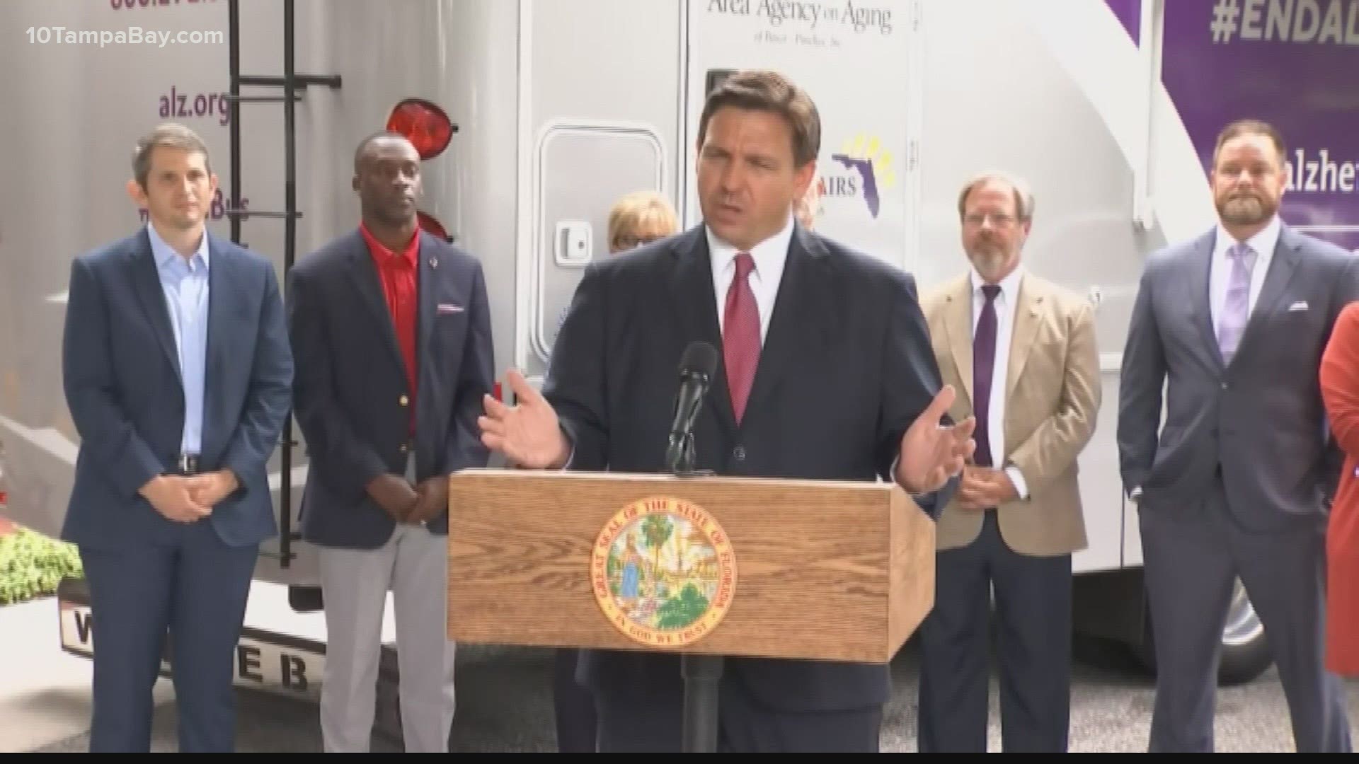 Florida Gov. Ron DeSantis held a press conference in Jacksonville Monday morning to talk about a more than $12 million increase in Alzheimer’s and dementia funding.