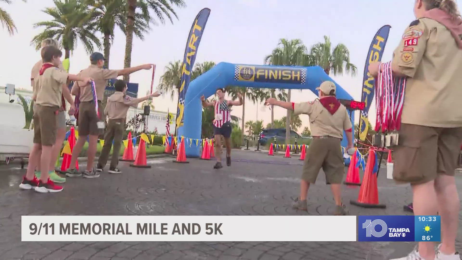 The Tampa Bay community came together Saturday morning to honor those who lost their lives on 9/11 with a 5k run and Memorial Mile event.