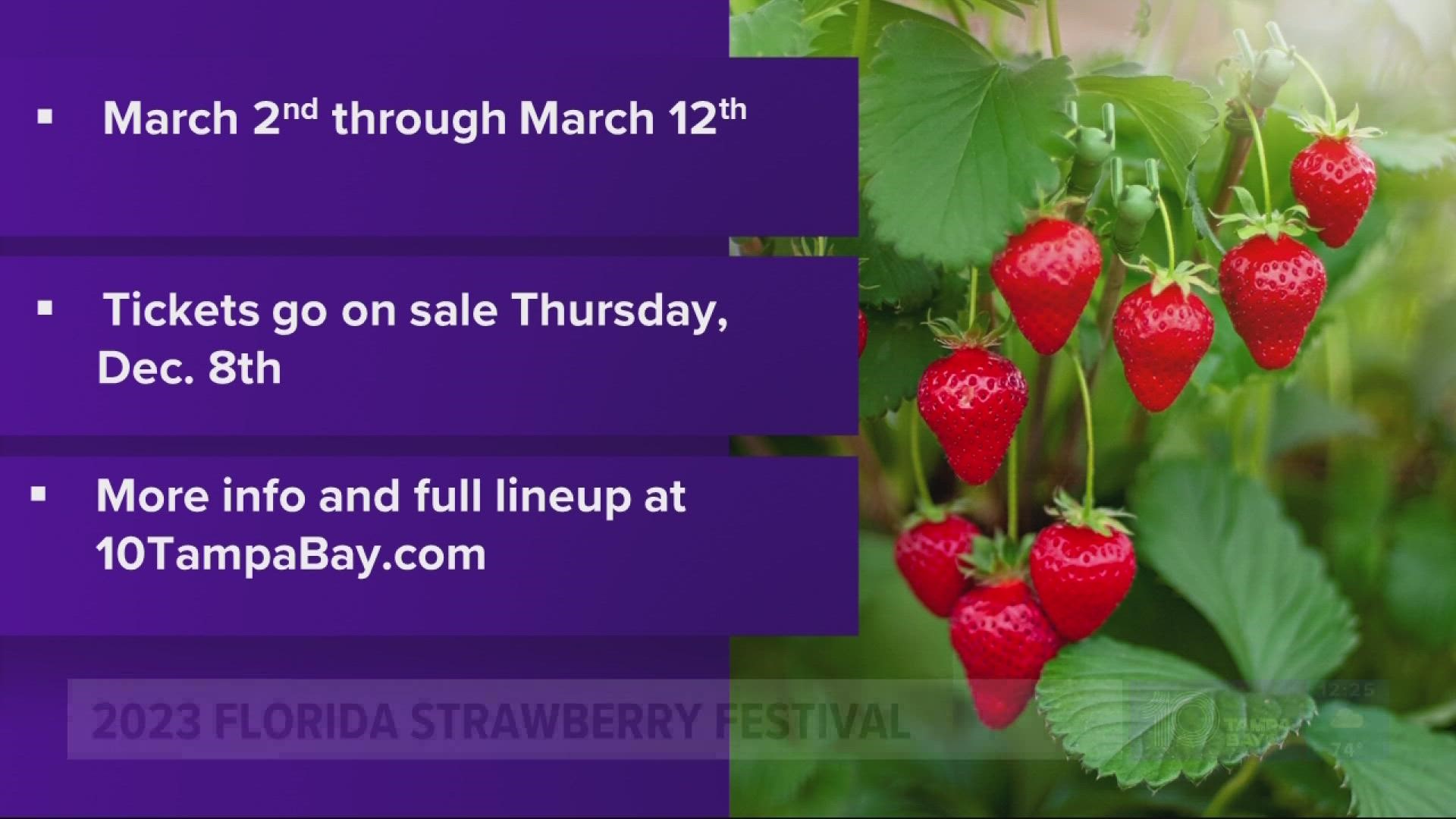 List Entertainment Lineup For 2023 Florida Strawberry Festival Wtsp