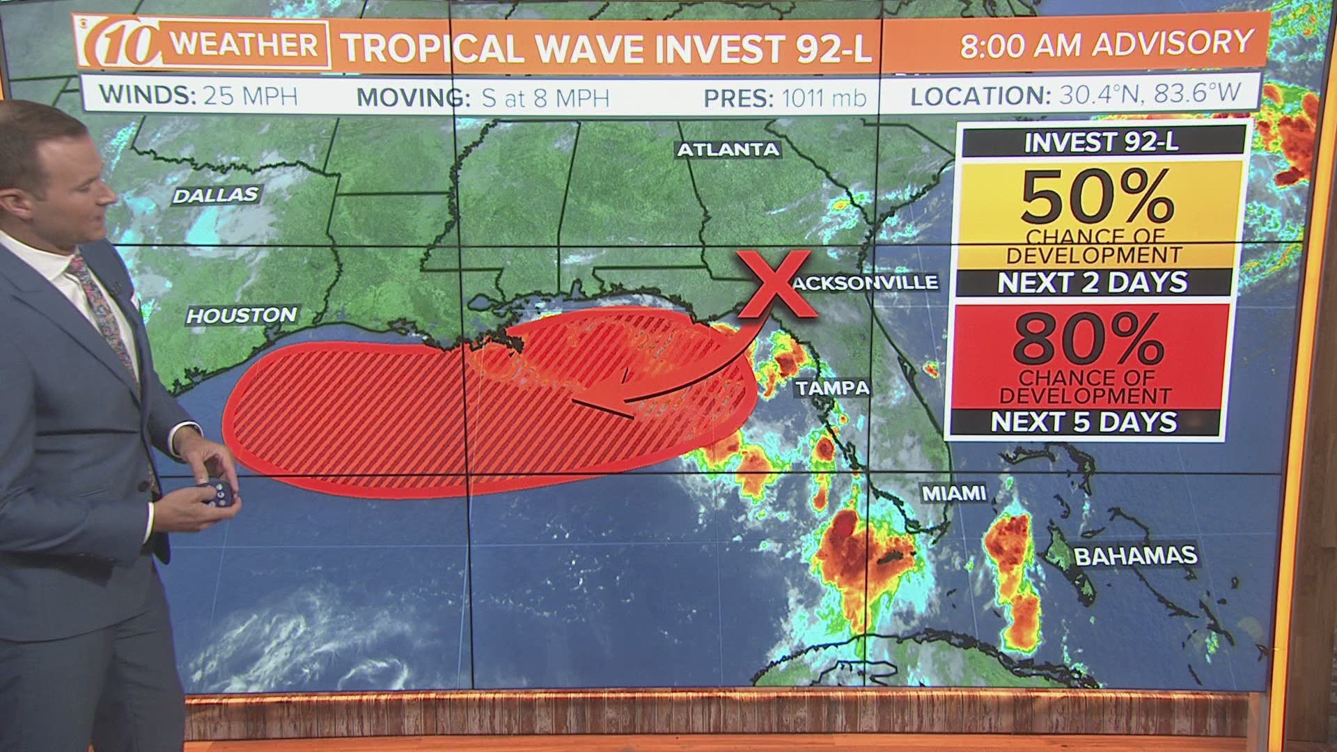Everyone from Florida to Texas will want to keep an eye on 'Invest 92L' as it moves into the Gulf of Mexico. https://on.wtsp.com/32kGfsz