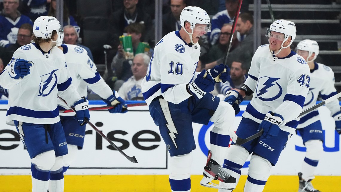 Point scores 2 as Lightning rout Maple Leafs in series opener | wtsp.com