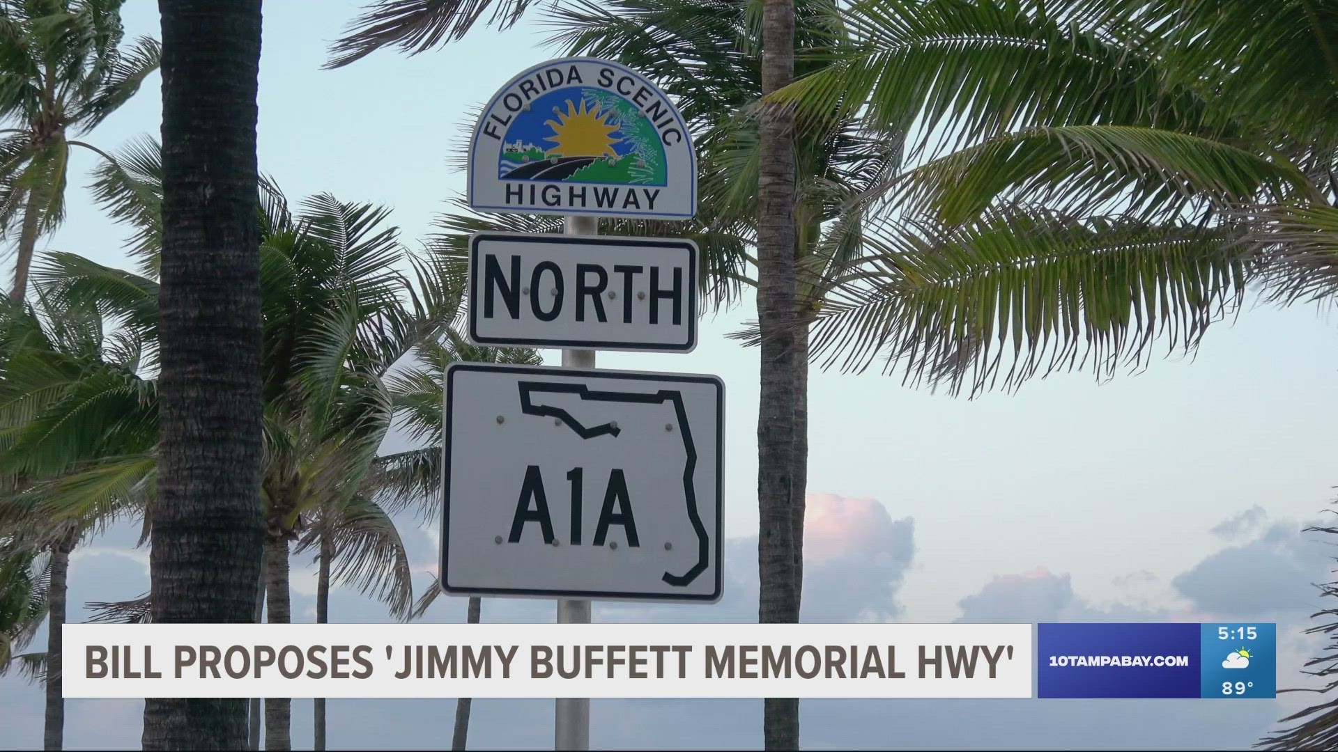 If passed, the Department of Transportation will have to place markers alerting of the new name "Jimmy Buffett Memorial Highway" by Aug. 30, 2024.