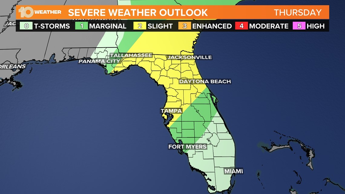 Tampa Bay weather: Severe storm threat Thursday | wtsp.com