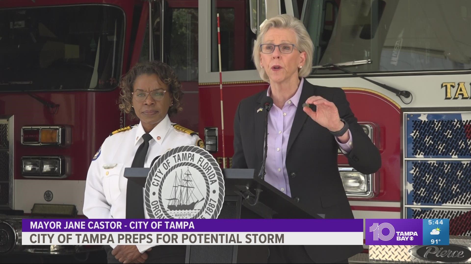 Tampa Mayor Jane Castor said the city has new ways to respond to a storm this hurricane season.