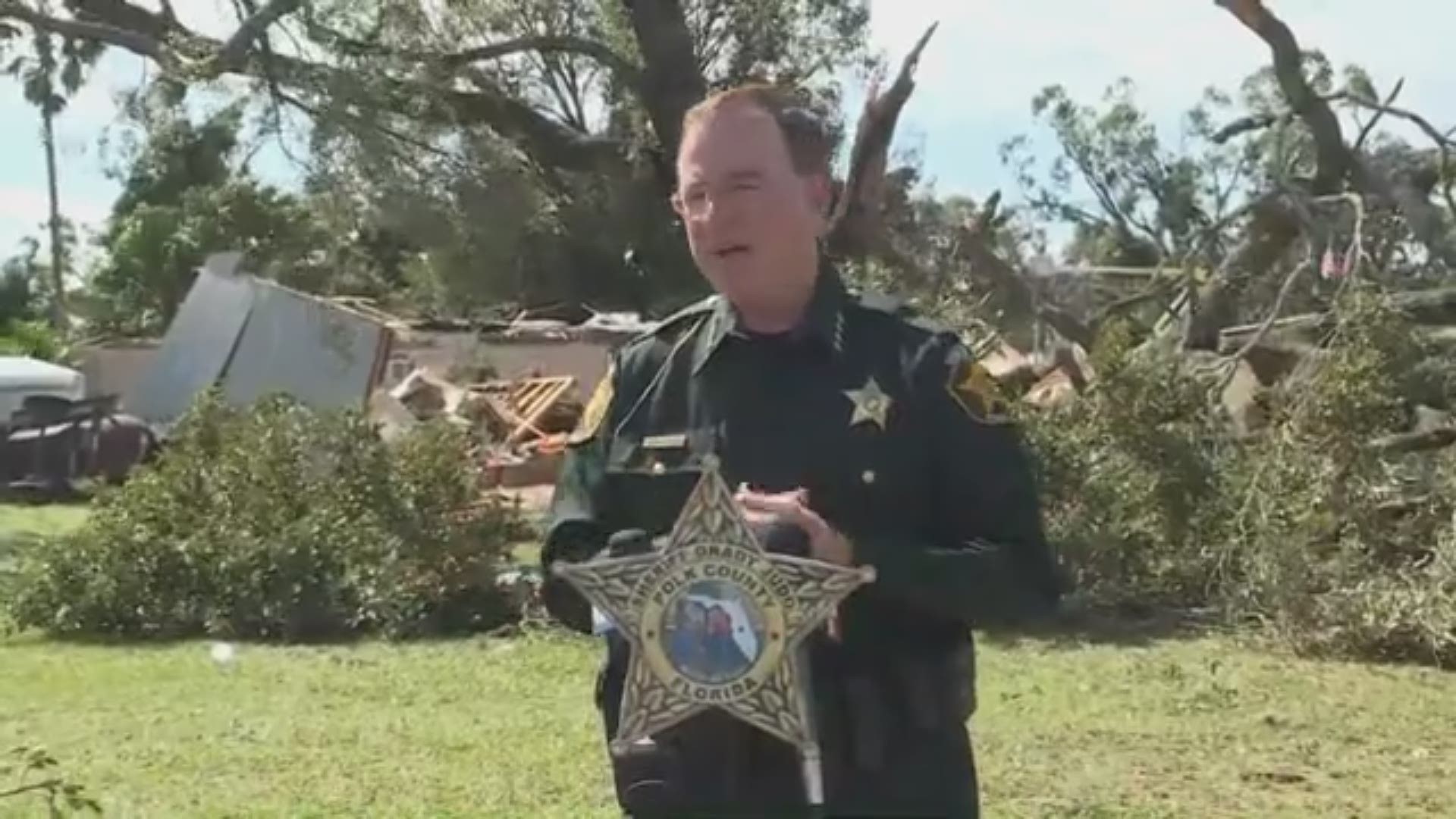 The National Weather Service, Emergency Management and Polk County Sheriff Grady Judd held a news conference Saturday afternoon.