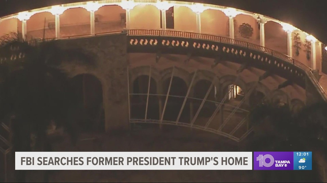 FBI remains active on Tuesday outside Trump's Mar-a-Lago estate