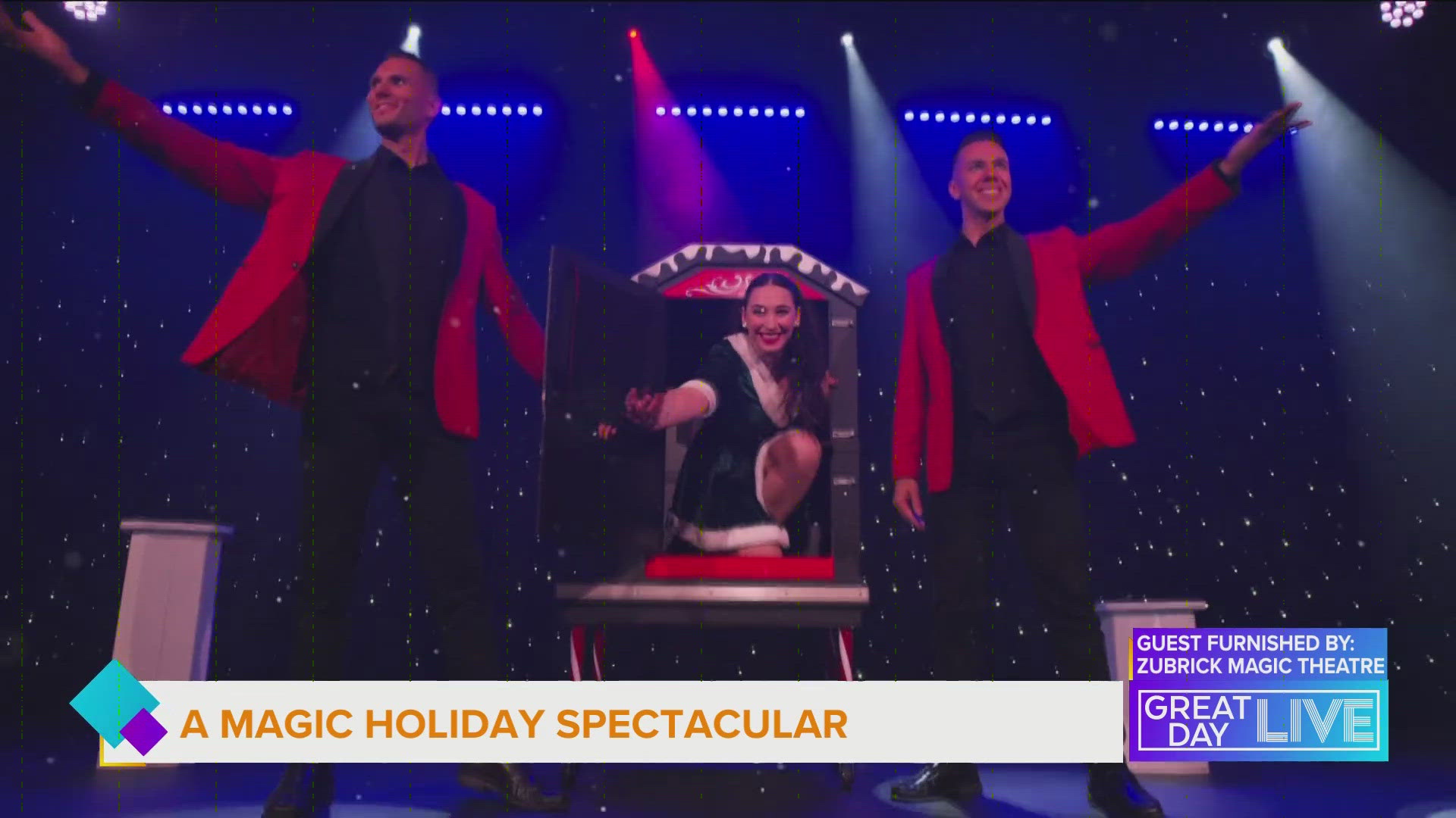 The wonder of the season comes together with the thrill of live magic in Zubrick Magic Theatre’s Holiday Spectacular.