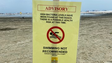 'No swim' advisory issued for Sarasota County beaches...again