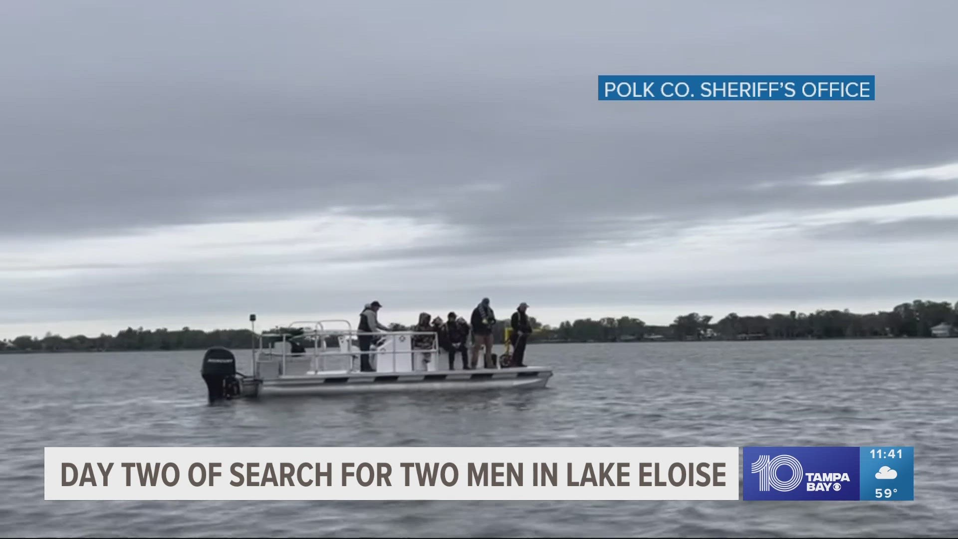 Two men, who are believed to have drowned in Lake Eloise on Saturday, were identified as the missing boaters, according to Polk County Sheriff's Office.