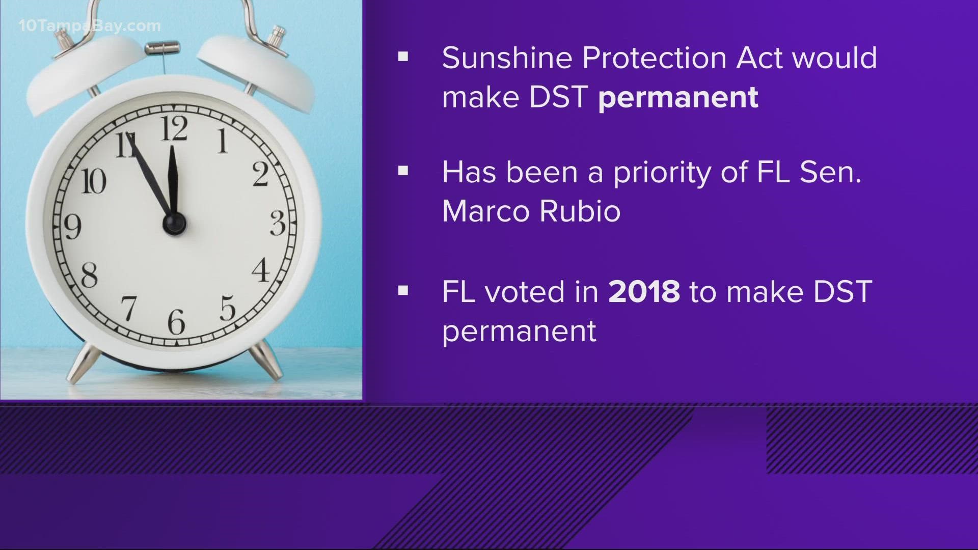 What would permanent daylight saving time look like for Florida