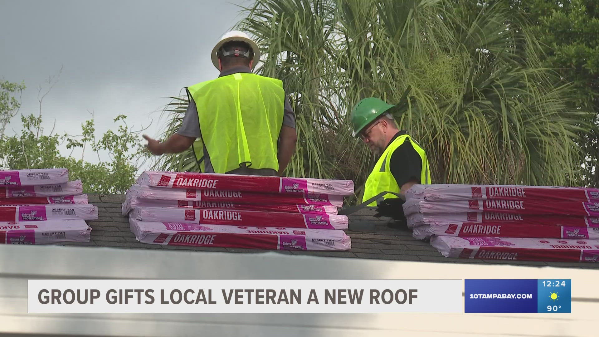 The group provides roofing services to veterans in need.