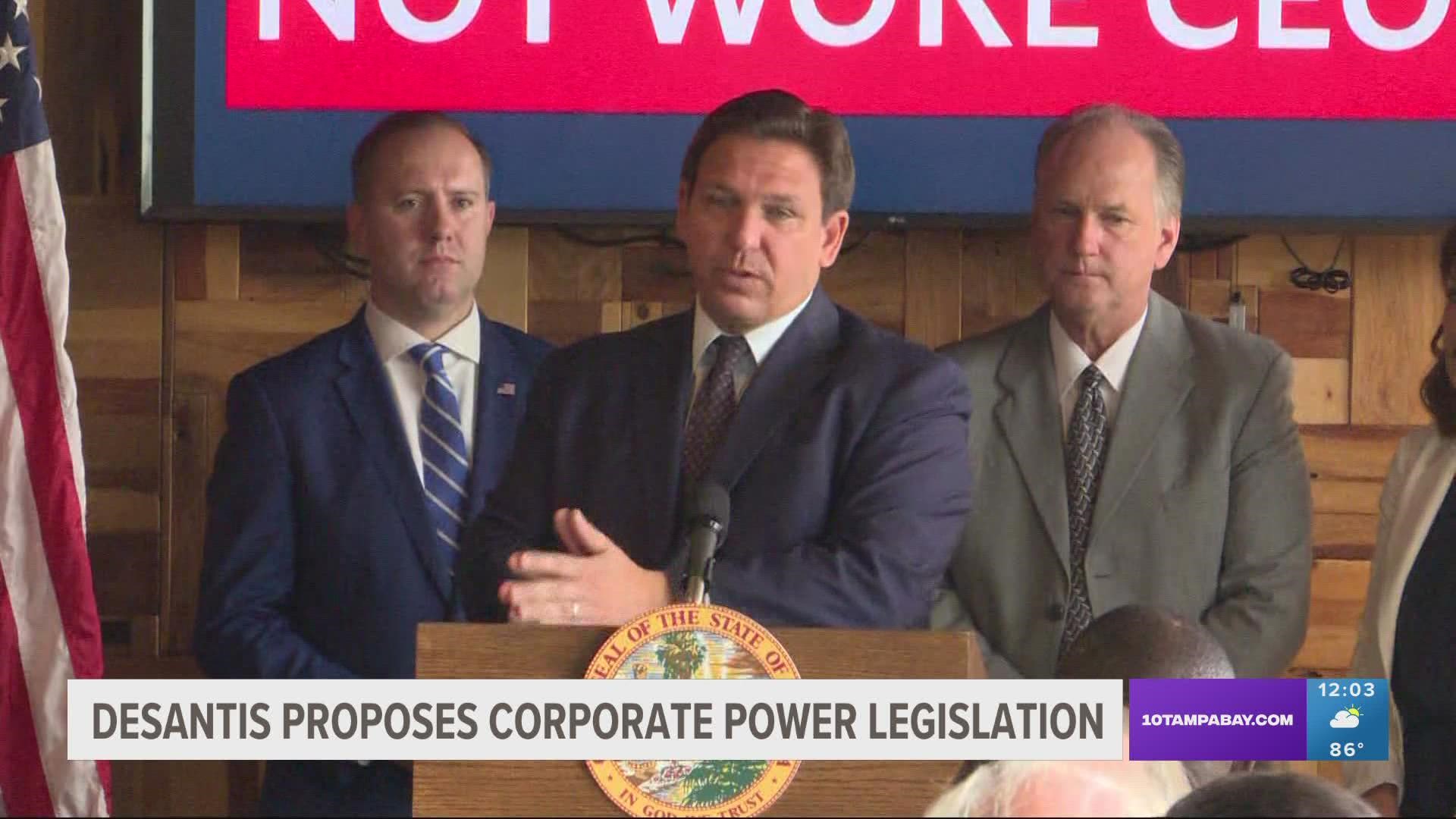 Just hours ago, the governor laid out a proposal he's calling "People Before Corporate Power."