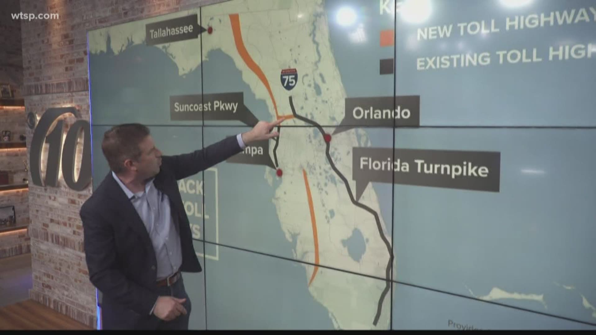 Three new toll routes are planned for Florida: One entirely new road from Polk to Collier County, an extension of the Florida Turnpike west to connect to the Suncoast Parkway and an extension of the Suncoast Parkway to the Georgia border.

The task force in charge of these plans is called the "Multi-use Corridors of Regional Economic Significance" or M-CORES. They met for the first time to unveil plans for all three tollways and outline responsibilities.