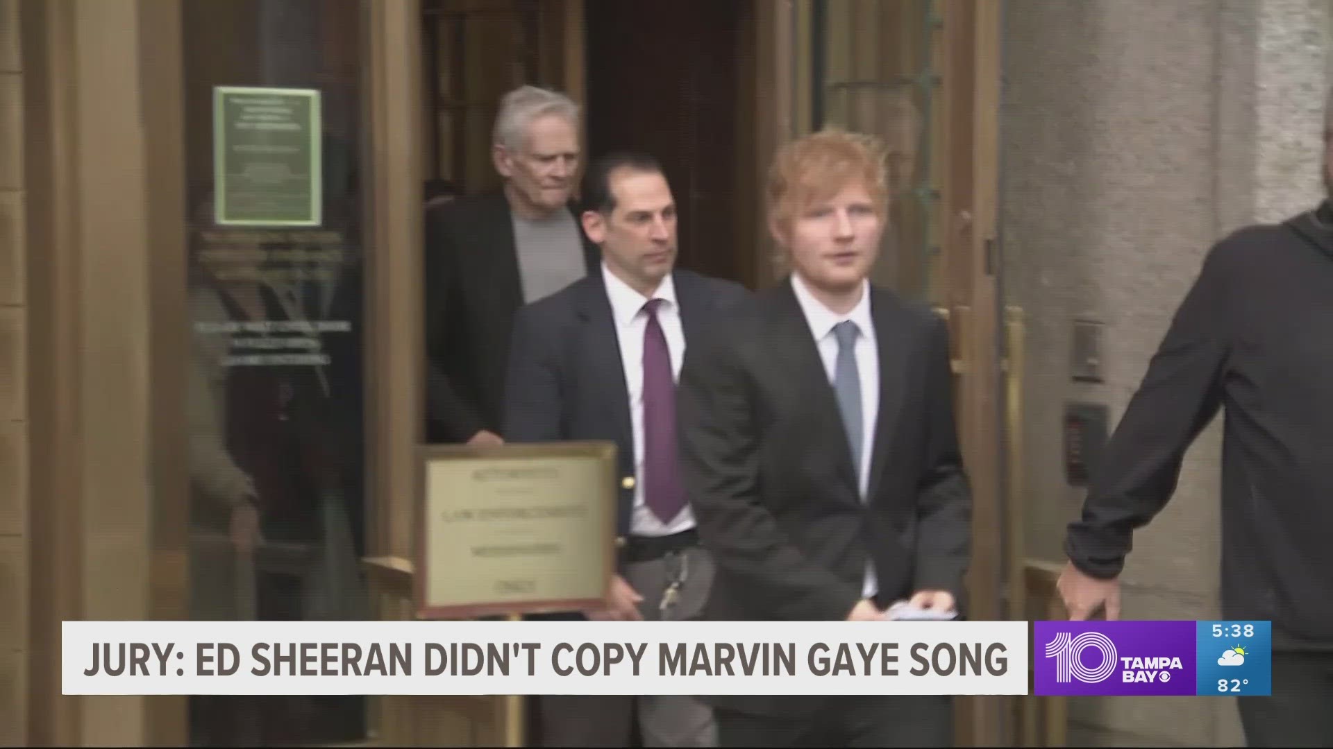 Sheeran addressed reporters after the verdict, revisiting his claim made during the trial that he would consider quitting songwriting if he lost the case.