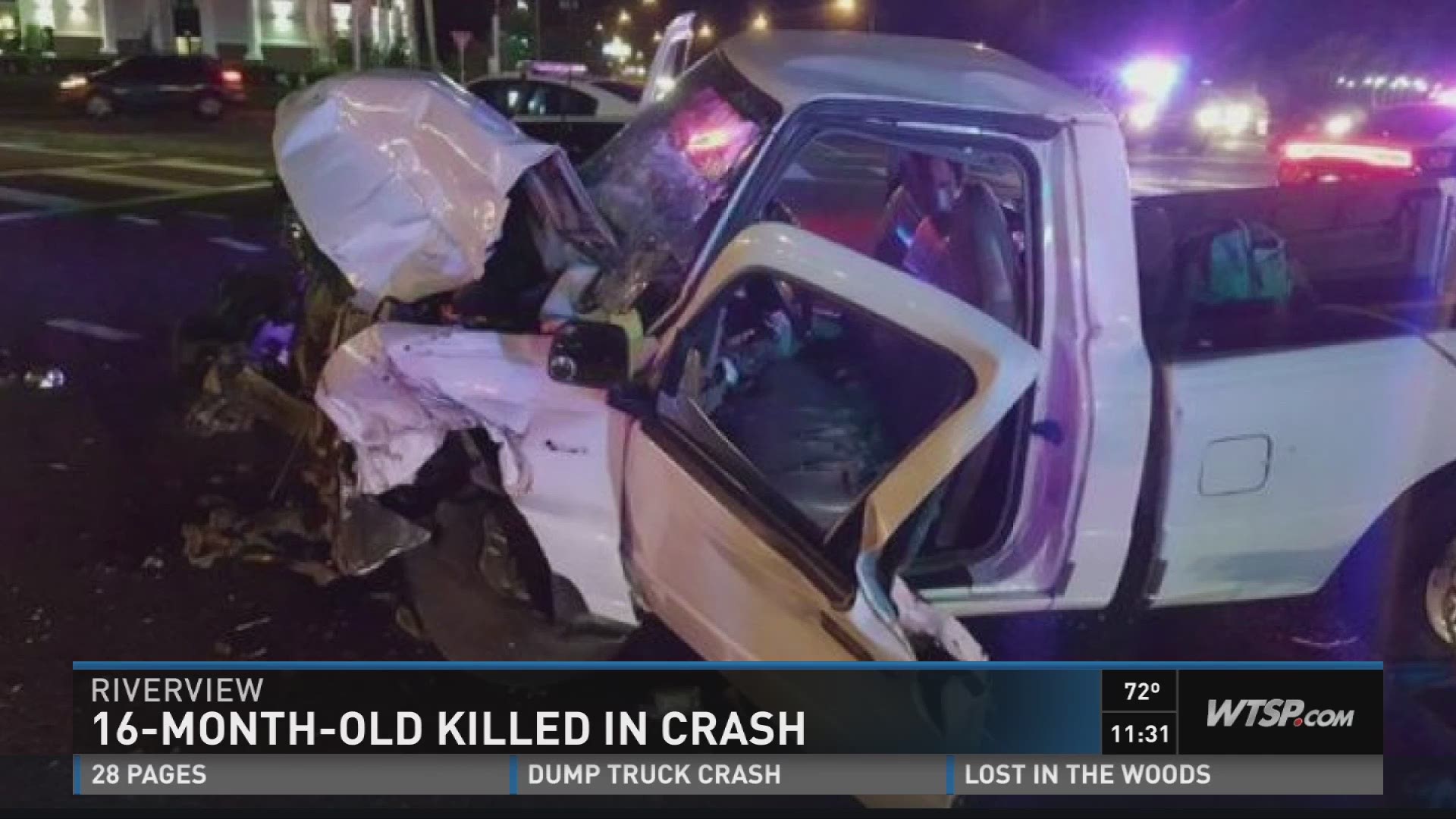 1yearold dies in crash on US301 in Riverview