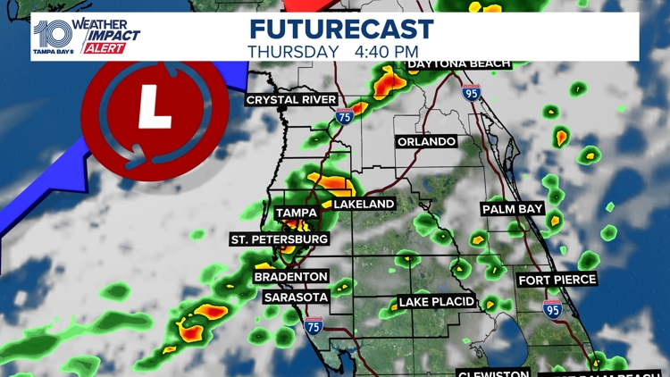 Weather Impact Alert: Showers and storms could impact the Thursday ...
