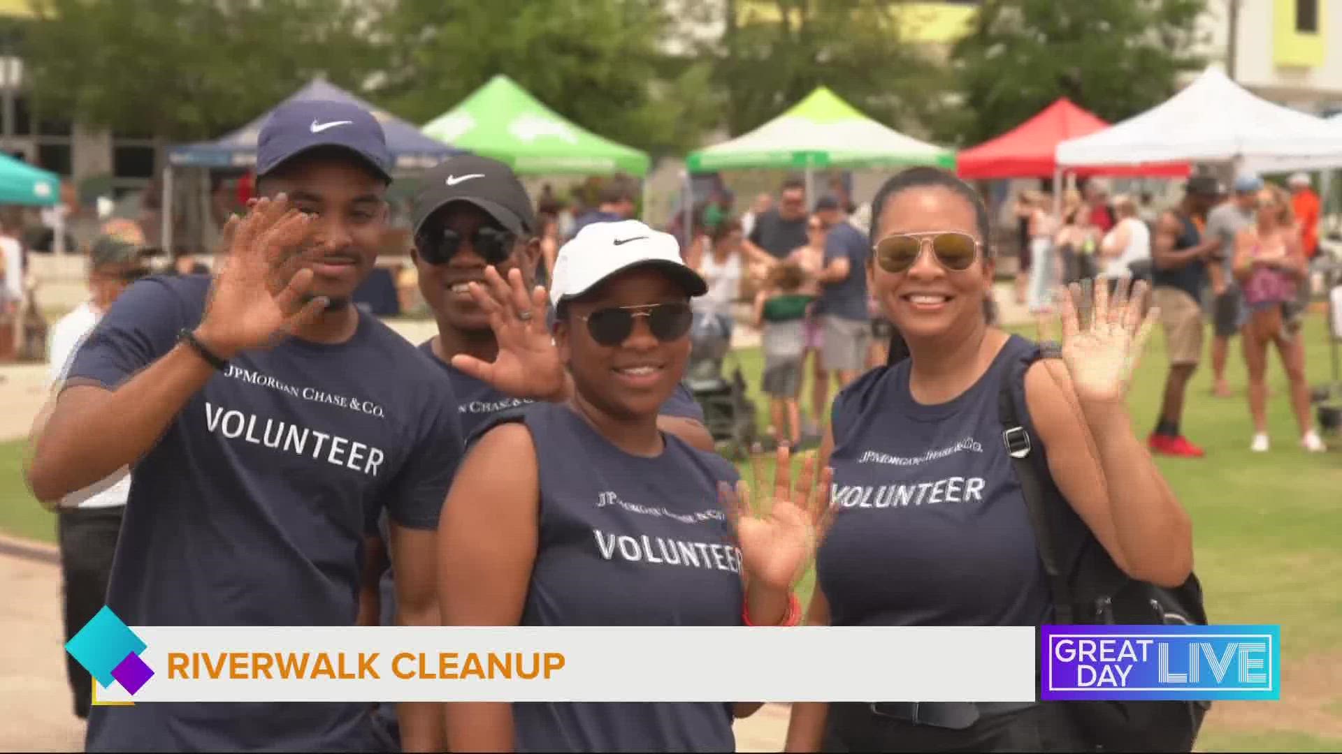 Riverwalk cleanup