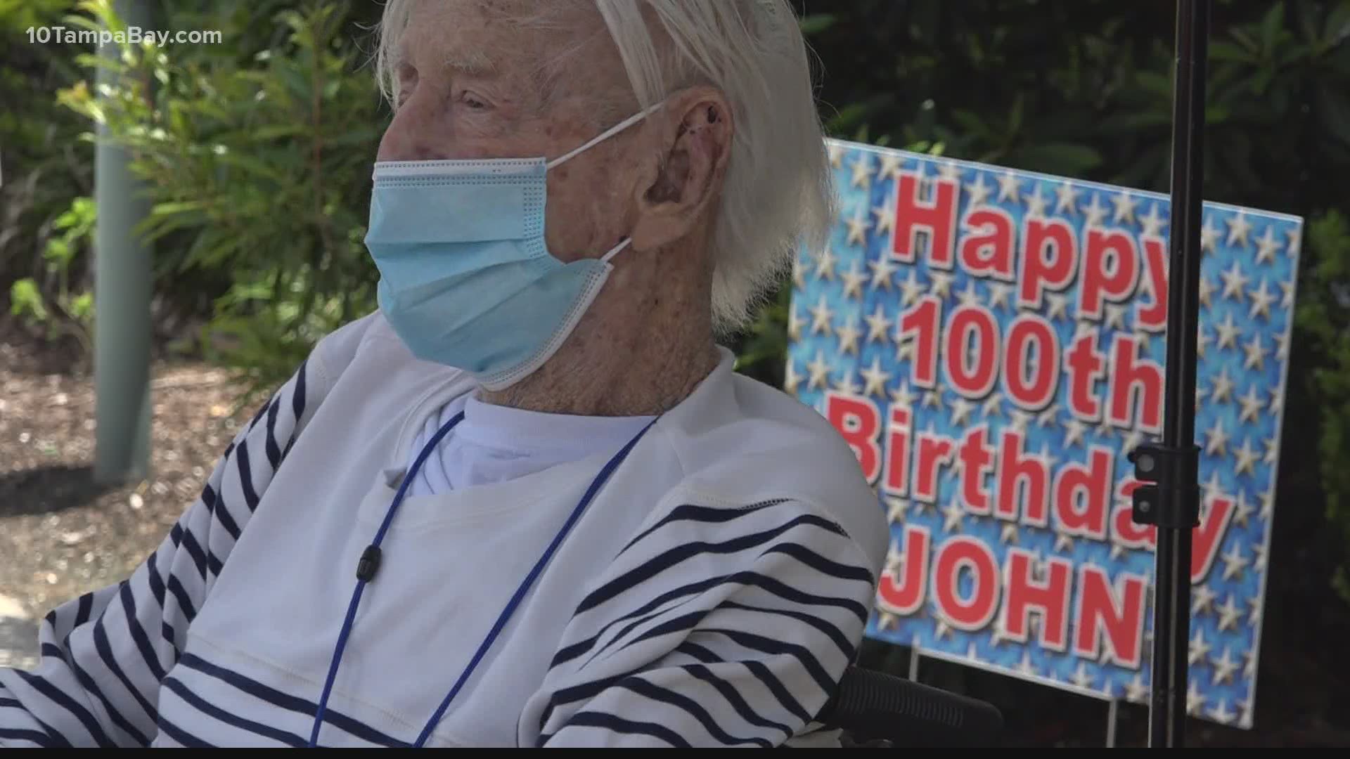 John Rinker served in the Philippines during WWII and turned 100 years old on Thursday.