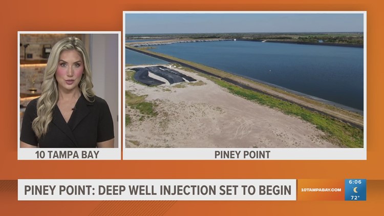 Deep injection well installed at Piney Point to pump water into ground