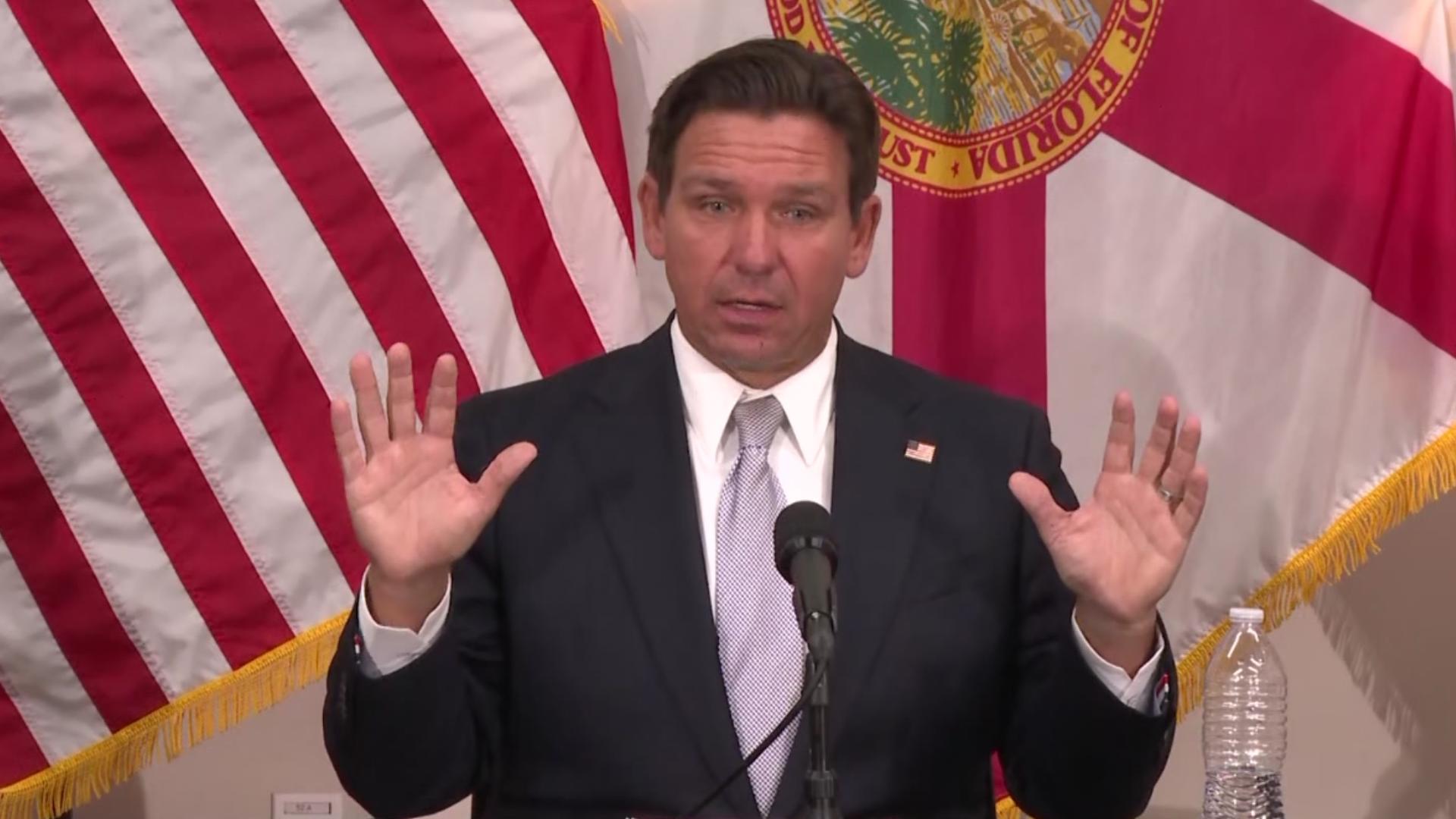 Gov. Ron DeSantis holds news conference ahead of potential major