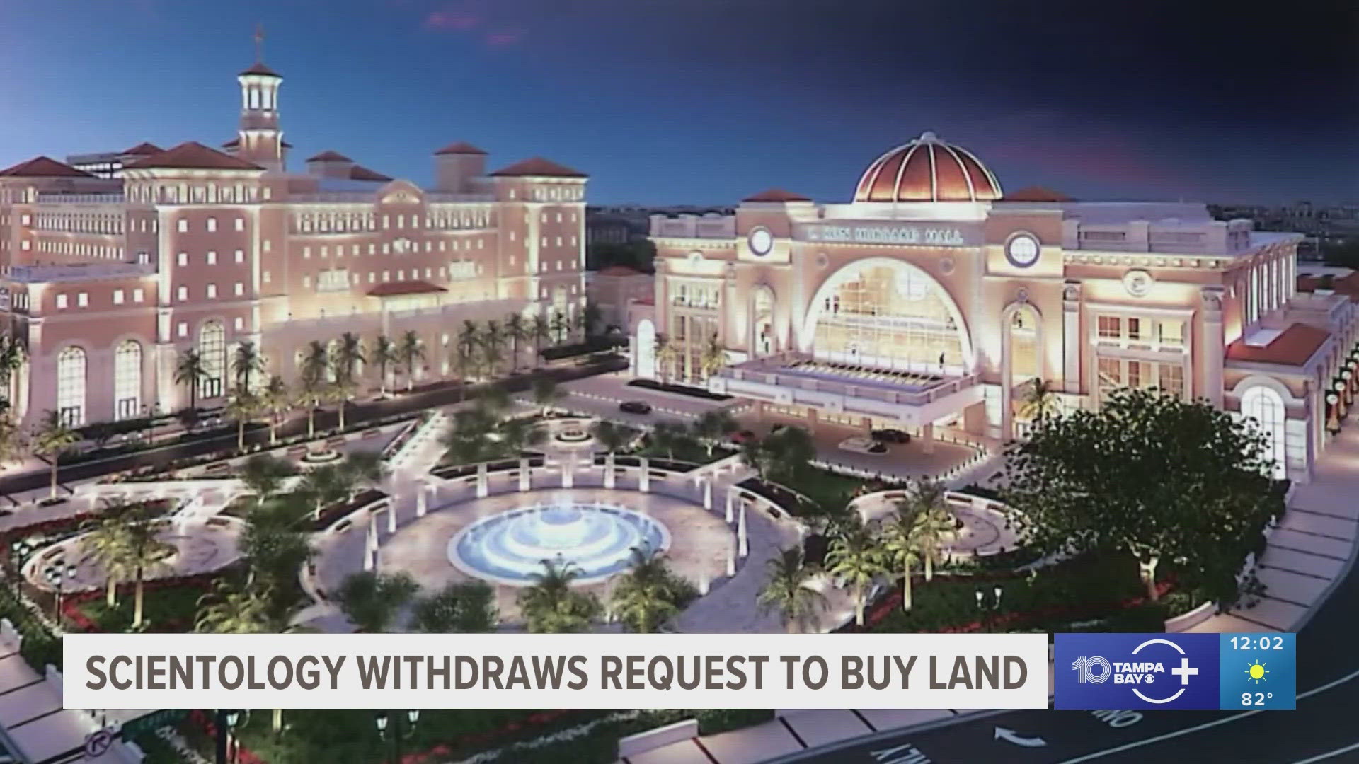 The Church of Scientology has withdrawn what's become a controversial application to purchase a stretch of land from the City of Clearwater. 