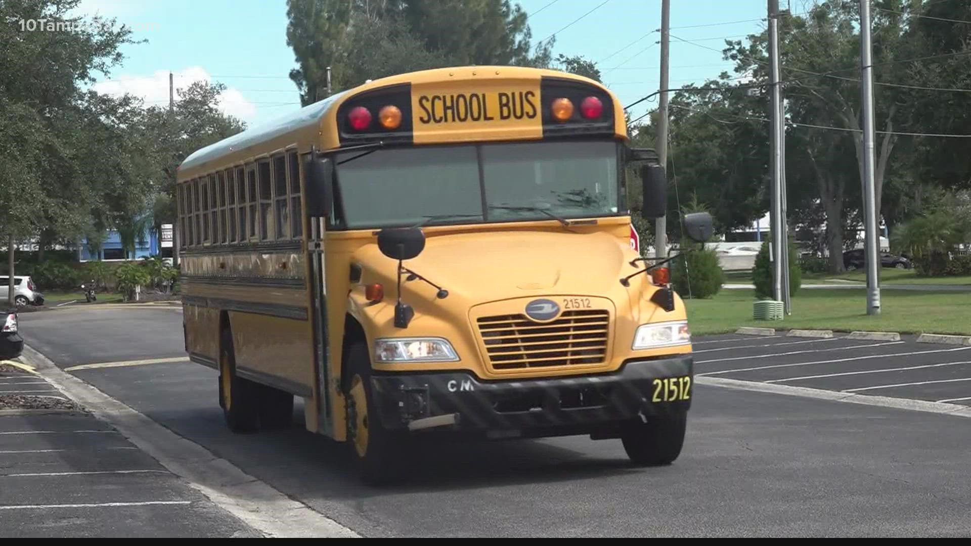 Most school districts in Tampa are in need of dozens of school bus drivers to avoid delays.