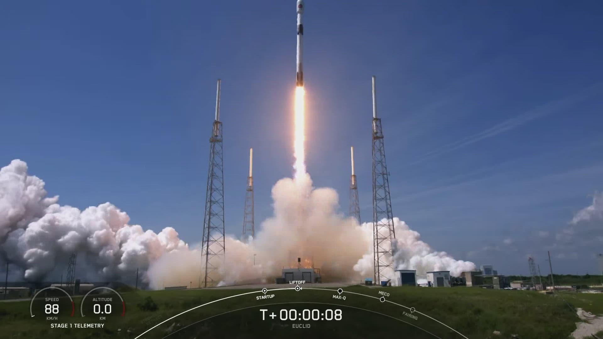 SpaceX launches Europe's Euclid mission