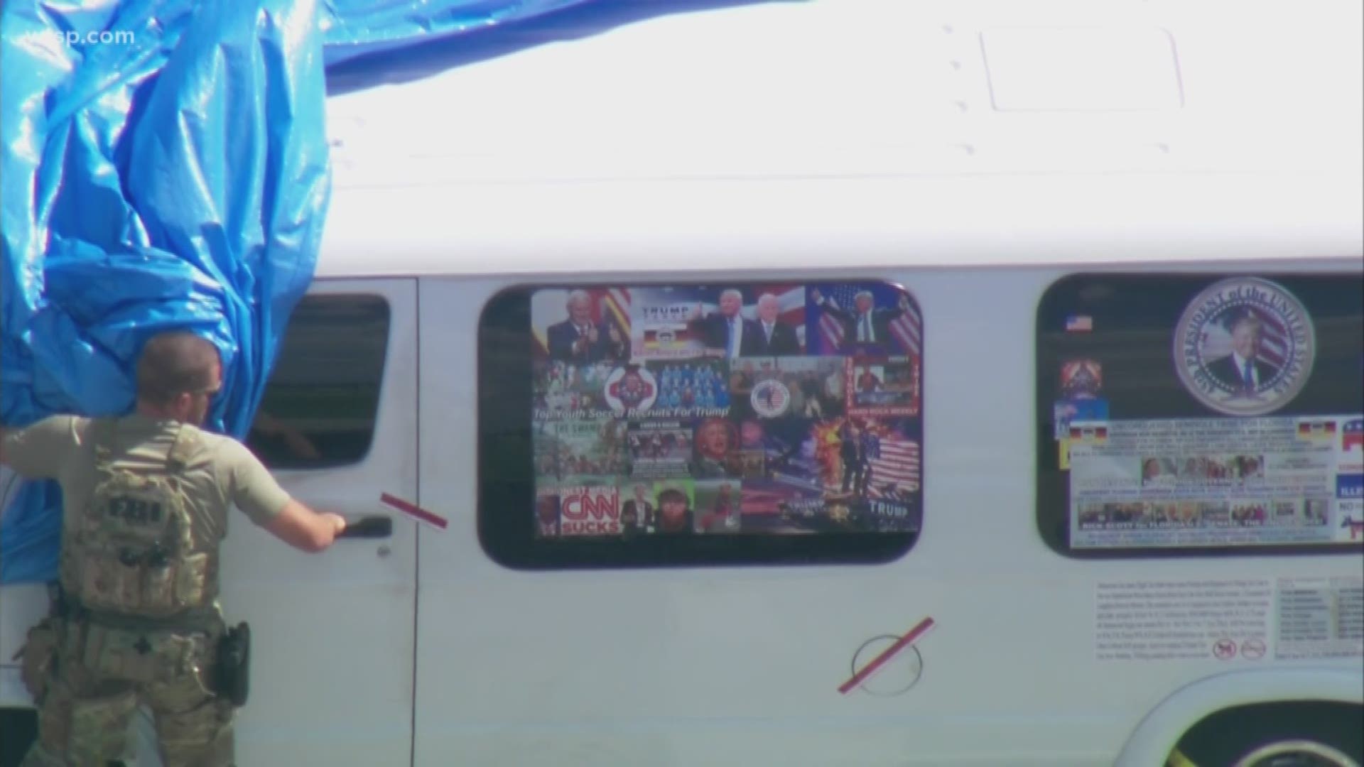 The suspect has been identified as Cesar Sayoc, sources tell 10Investigates.