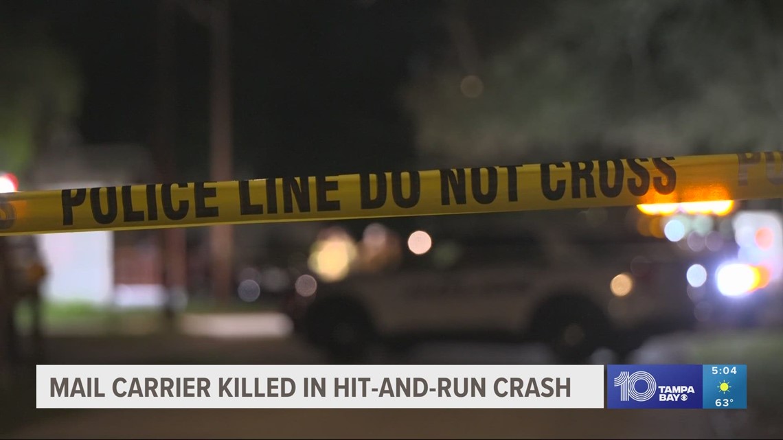 USPS mail truck driver hit and killed in Tampa