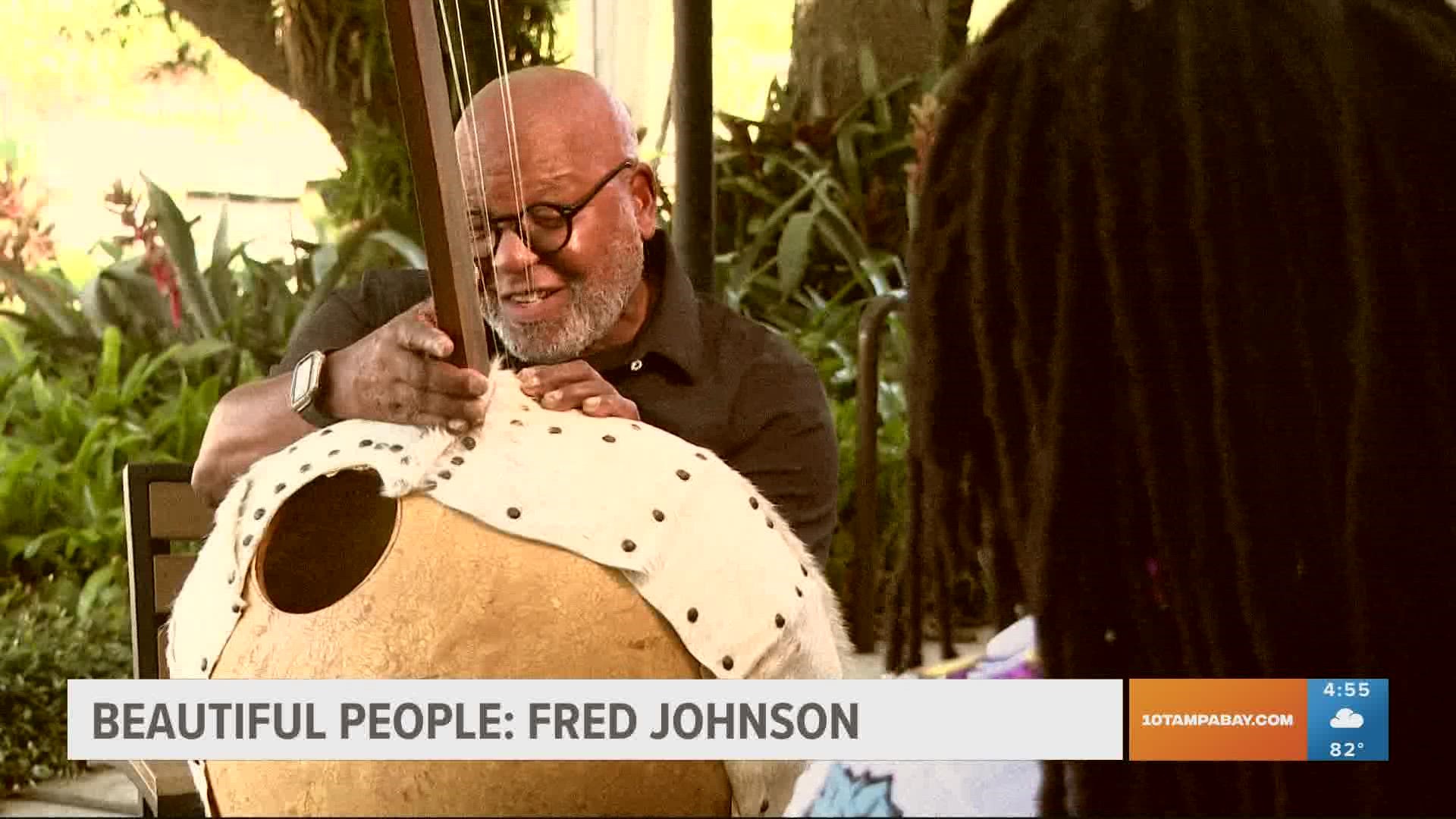 Fred Johnson is currently an artist in residence at the Straz in Tampa. Aside from his long music history in Tampa, he's always looking to give back to his community