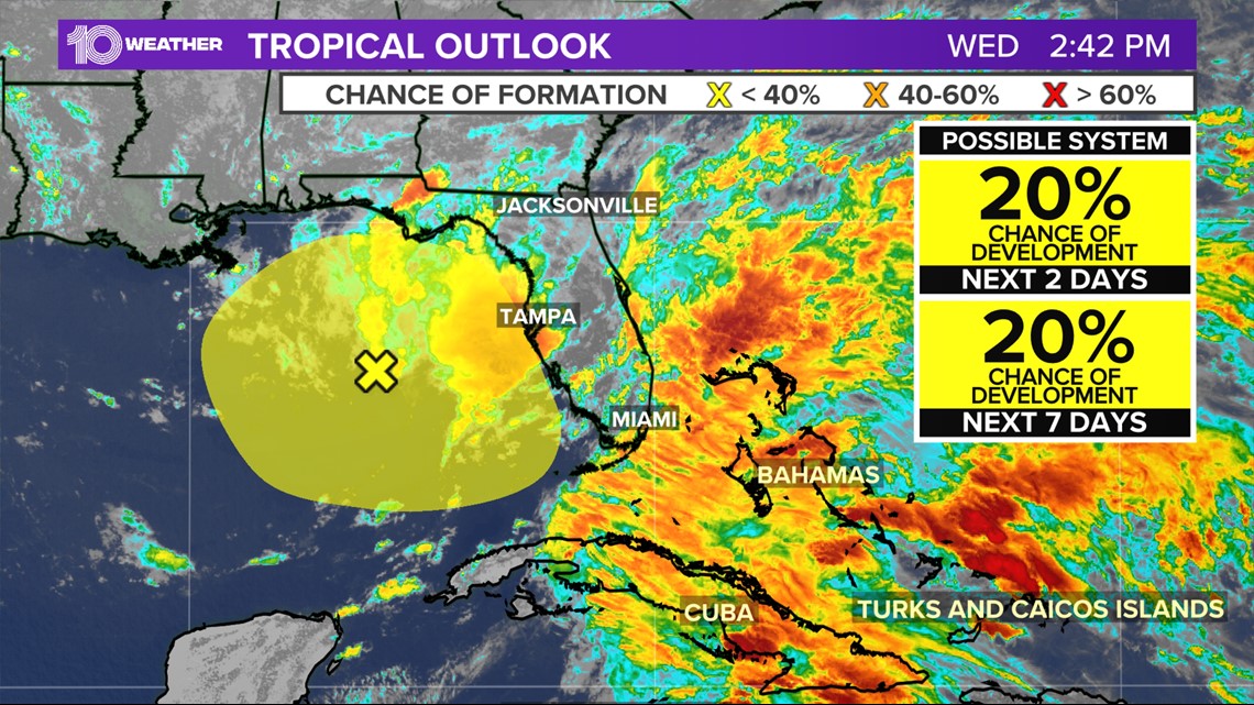 Tropical disturbance in the Gulf to help ease Florida drought | wtsp.com