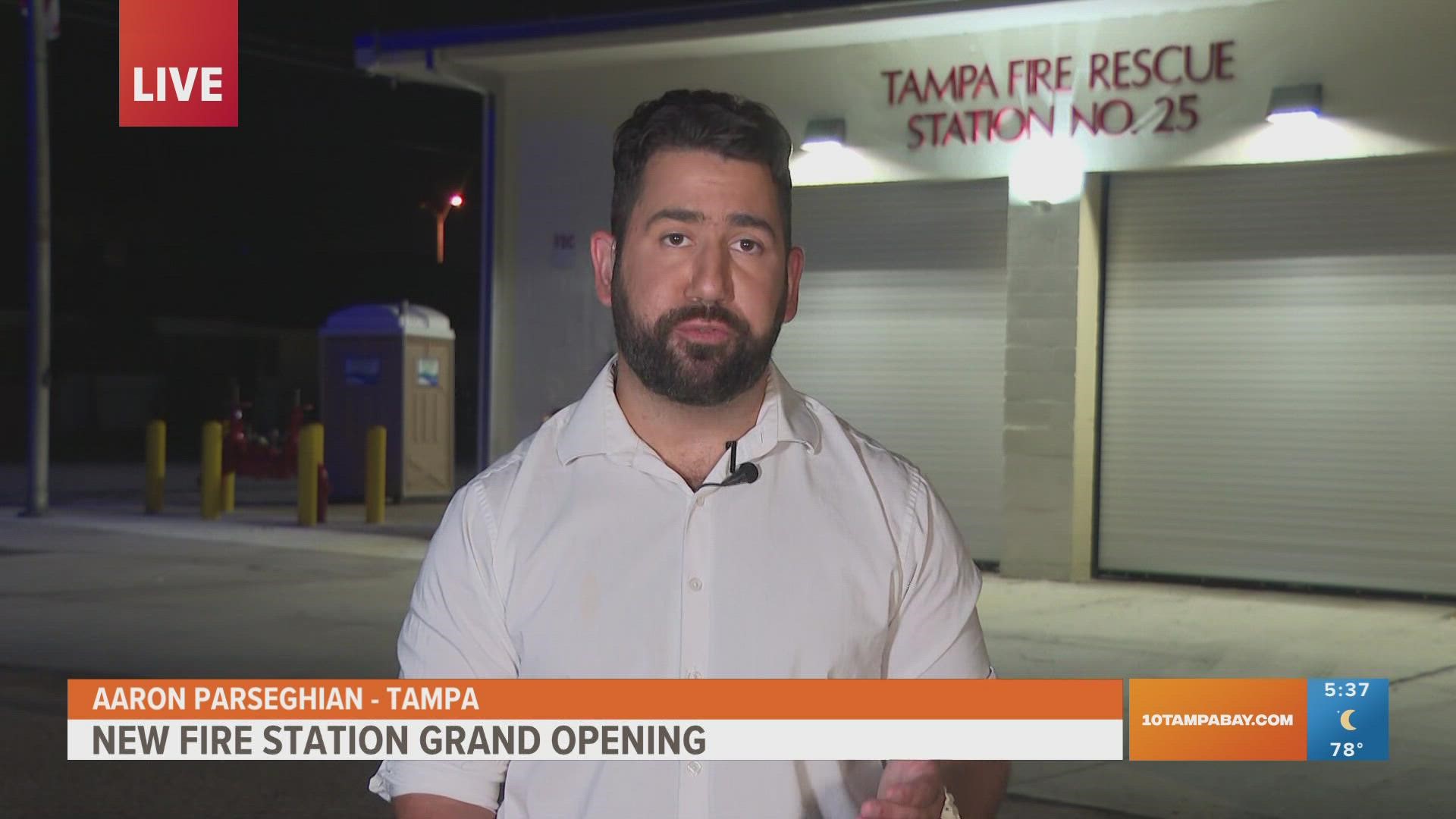 Tampa Fire Rescue Station 25 will help relieve nearby Station 13, which is one of the busiest in the country.