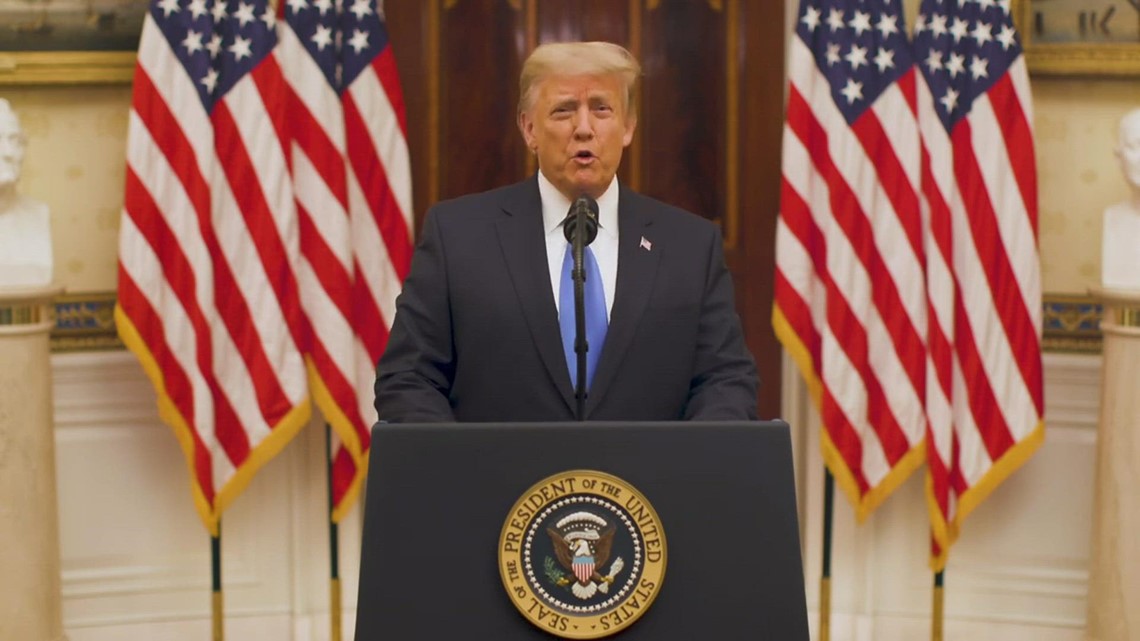 Fact checking Trump's farewell speeches before leaving Washington | wtsp.com